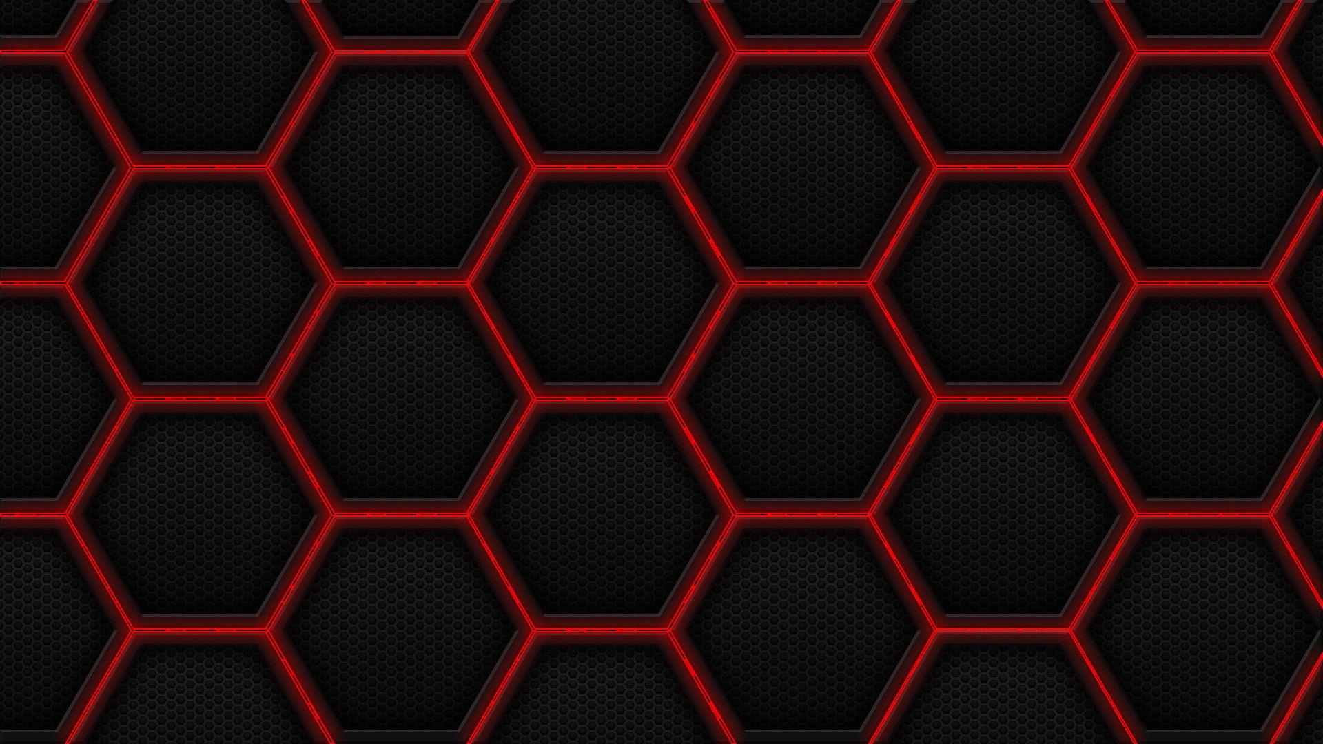 Red Hexagon Wallpapers