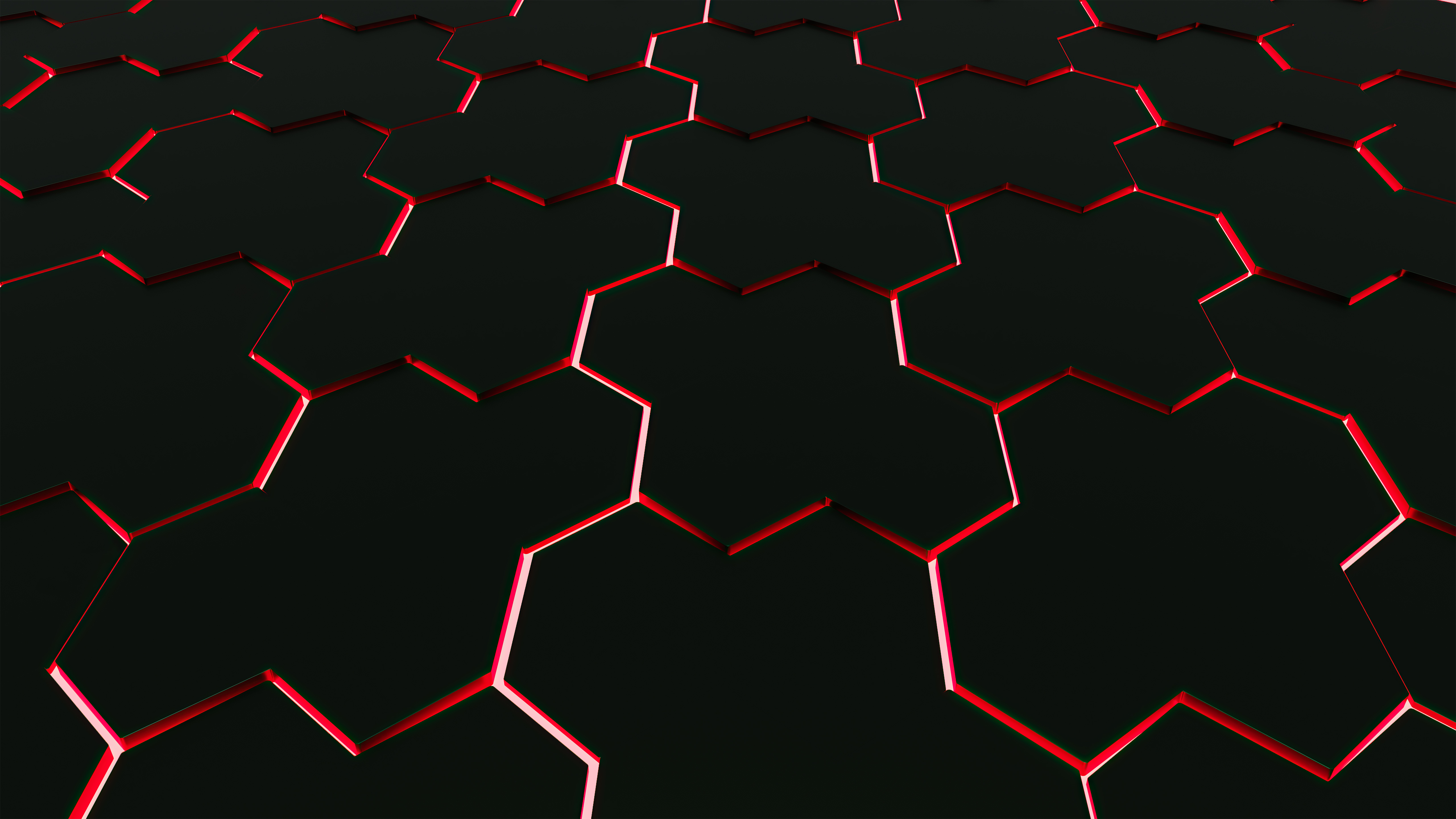 Red Hexagon Wallpapers