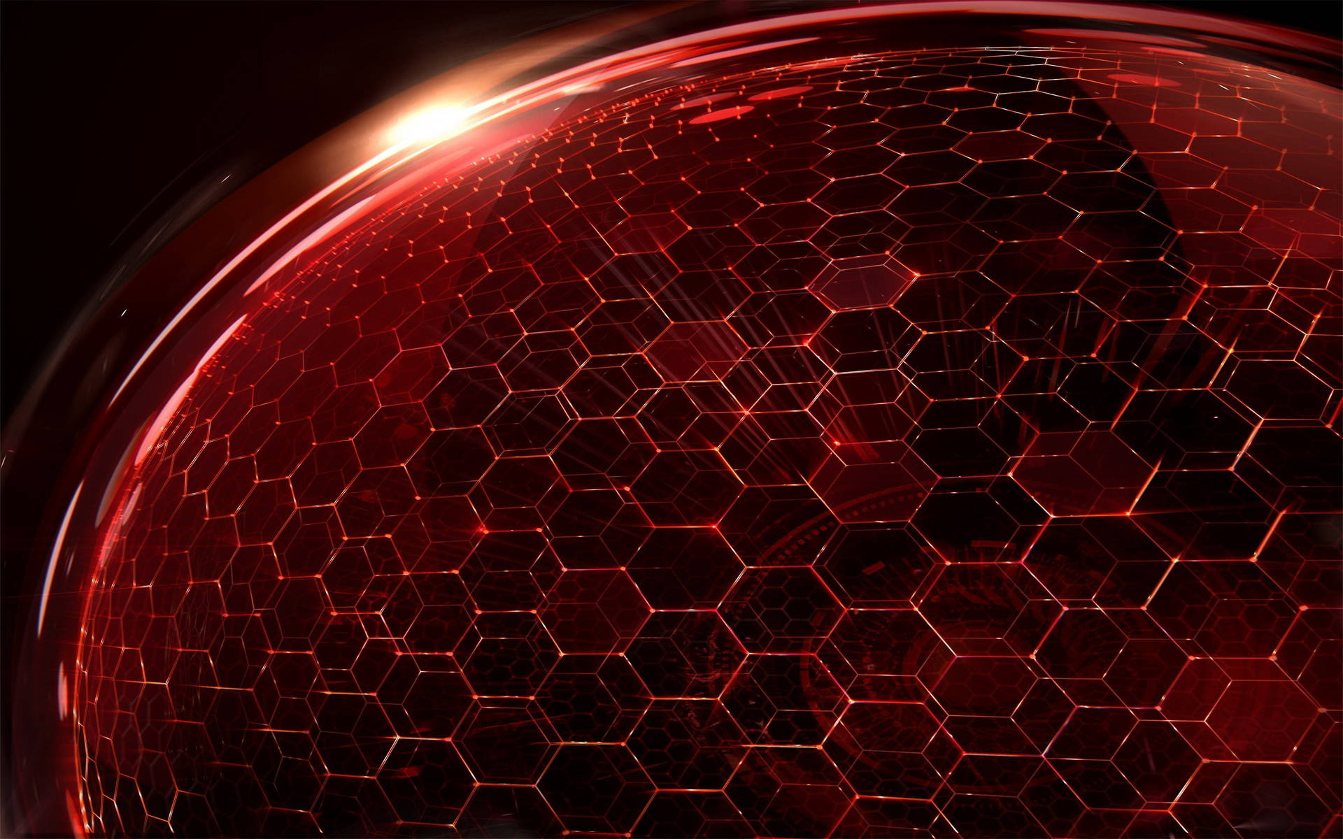 Red Hexagon Wallpapers