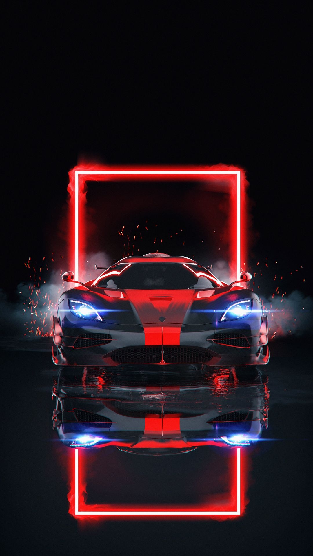 Red Neon Car Wallpapers