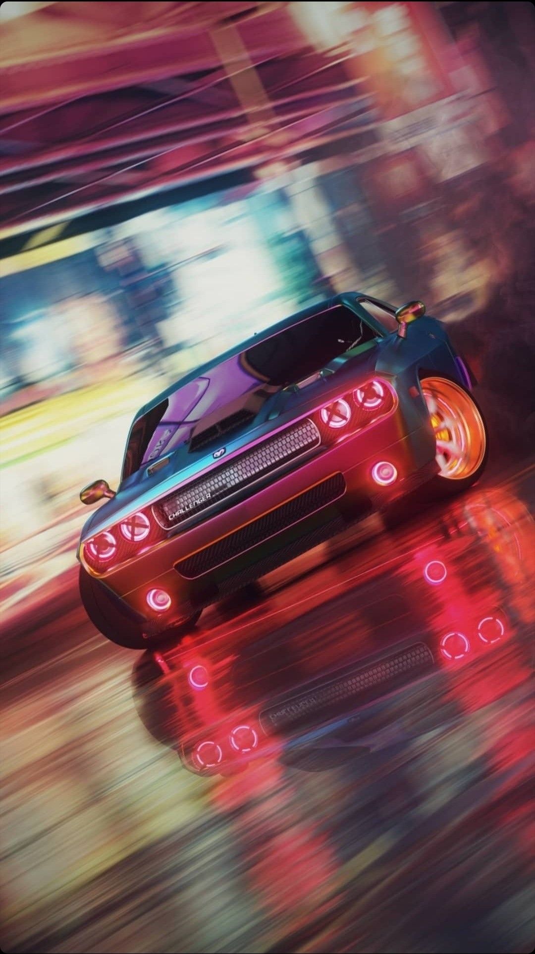 Red Neon Car Wallpapers