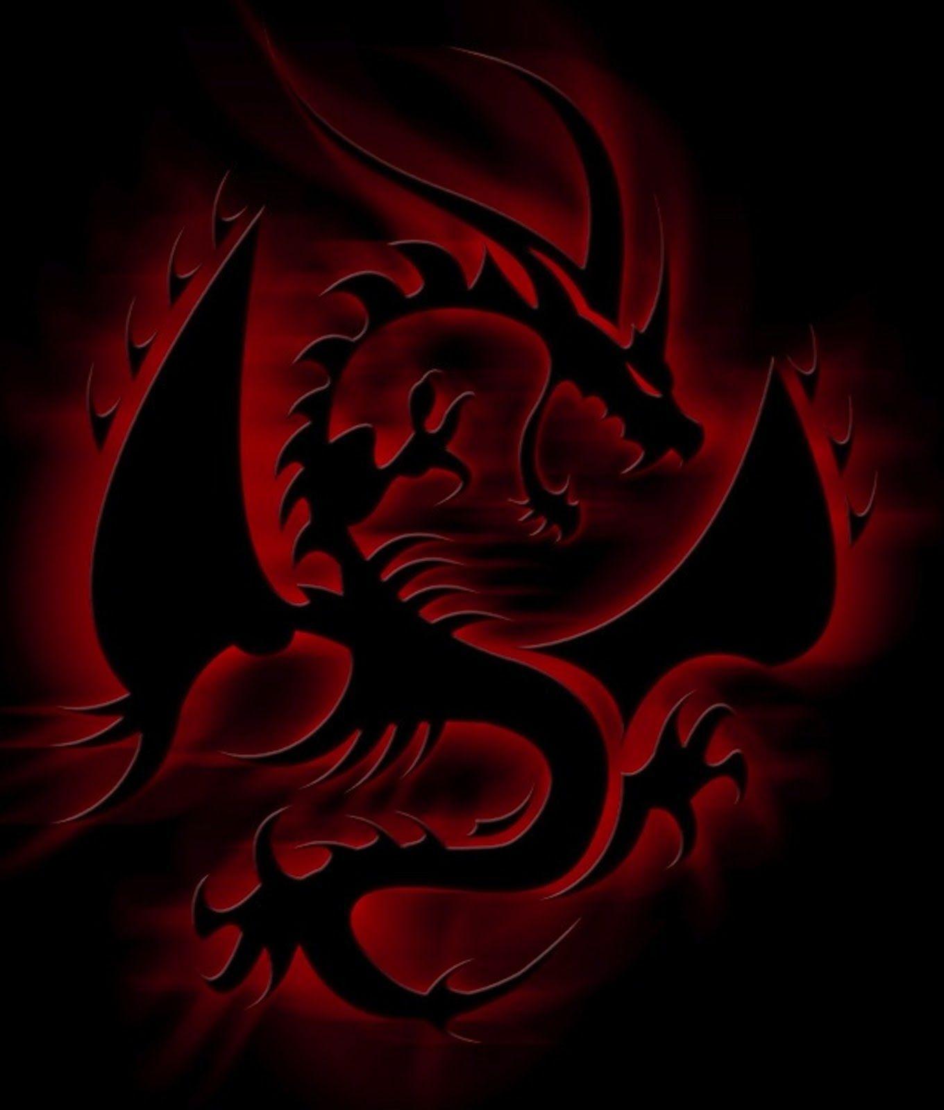 Red Neon Dragon Wallpapers