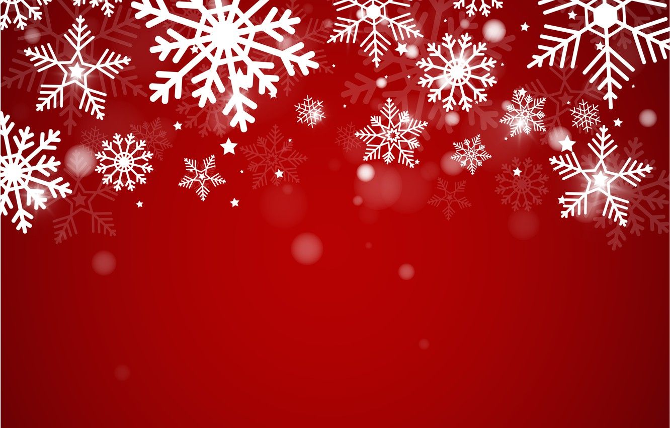 Red Snowflake Wallpapers