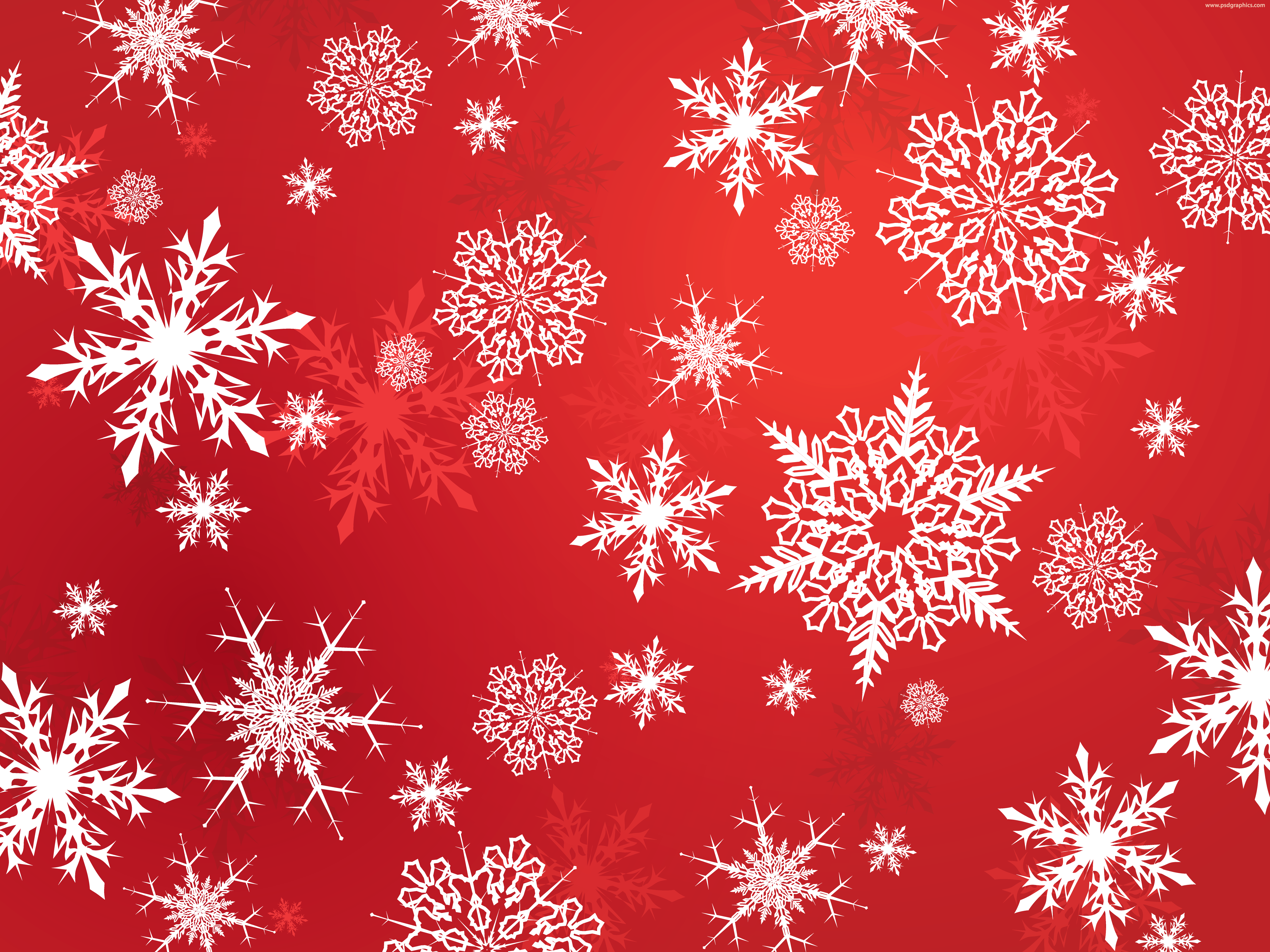 Red Snowflake Wallpapers