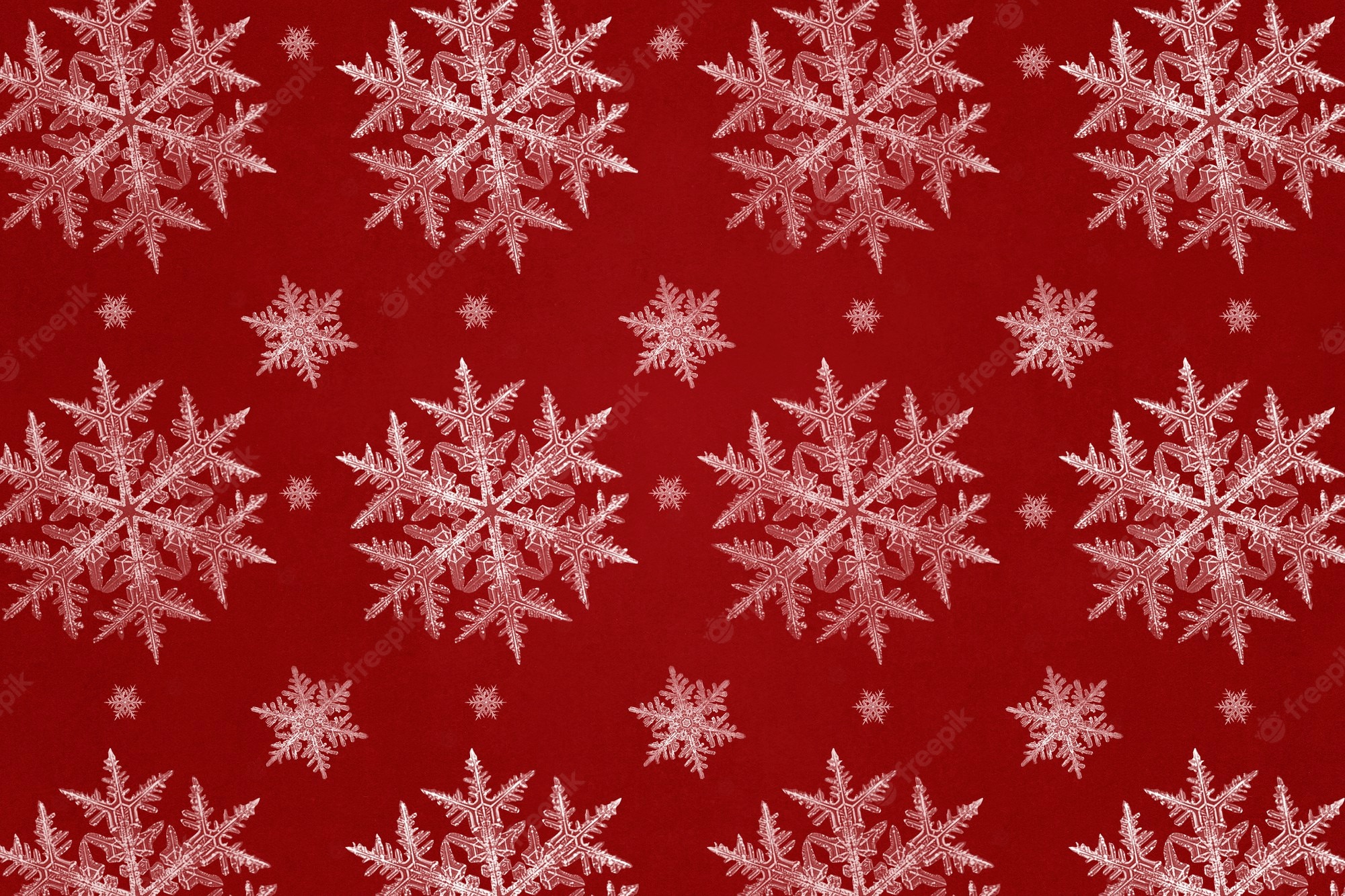 Red Snowflake Wallpapers