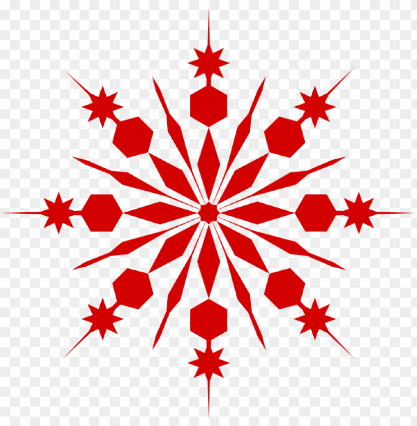 Red Snowflake Wallpapers