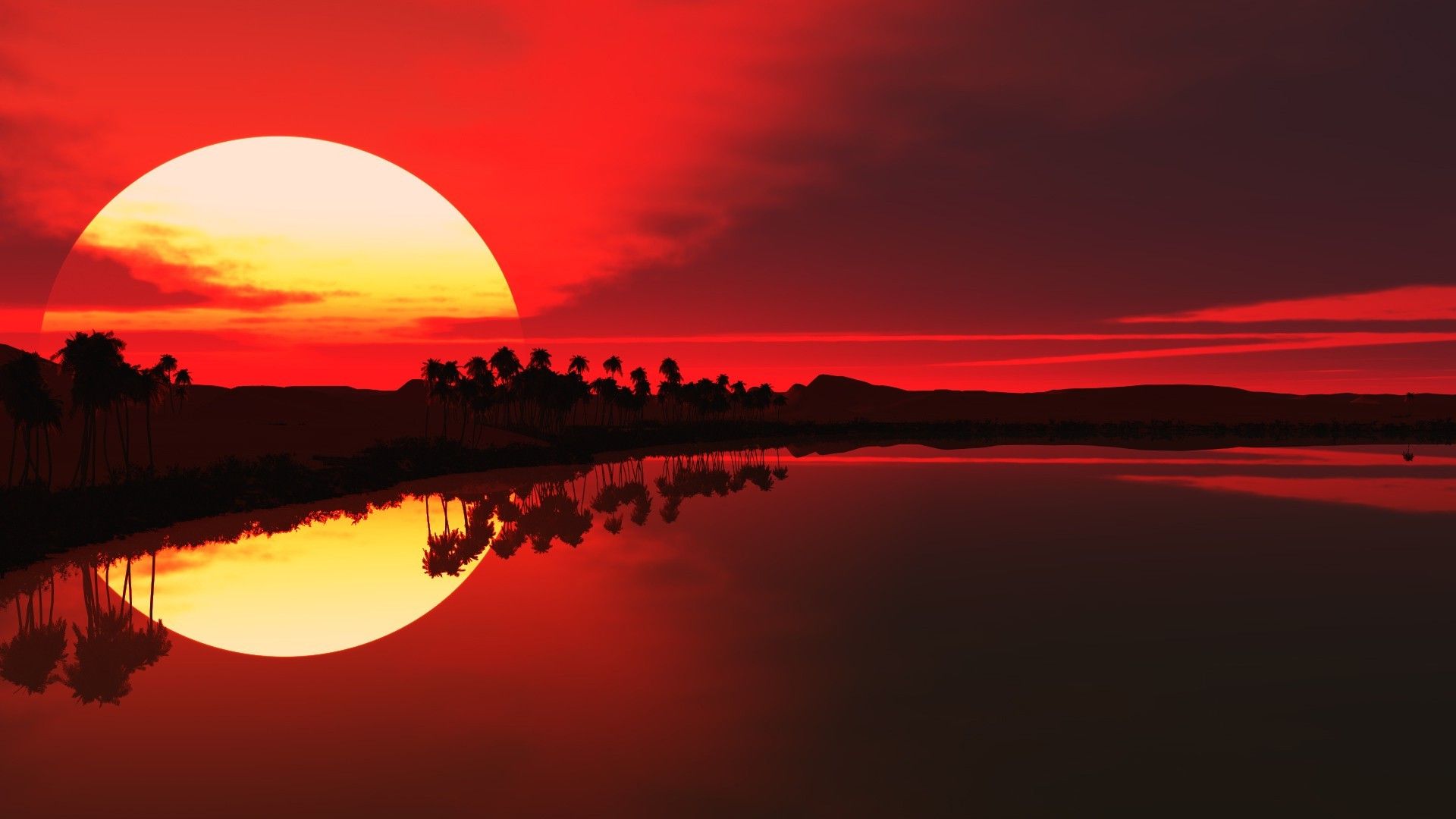 Red Sunrise Wallpapers