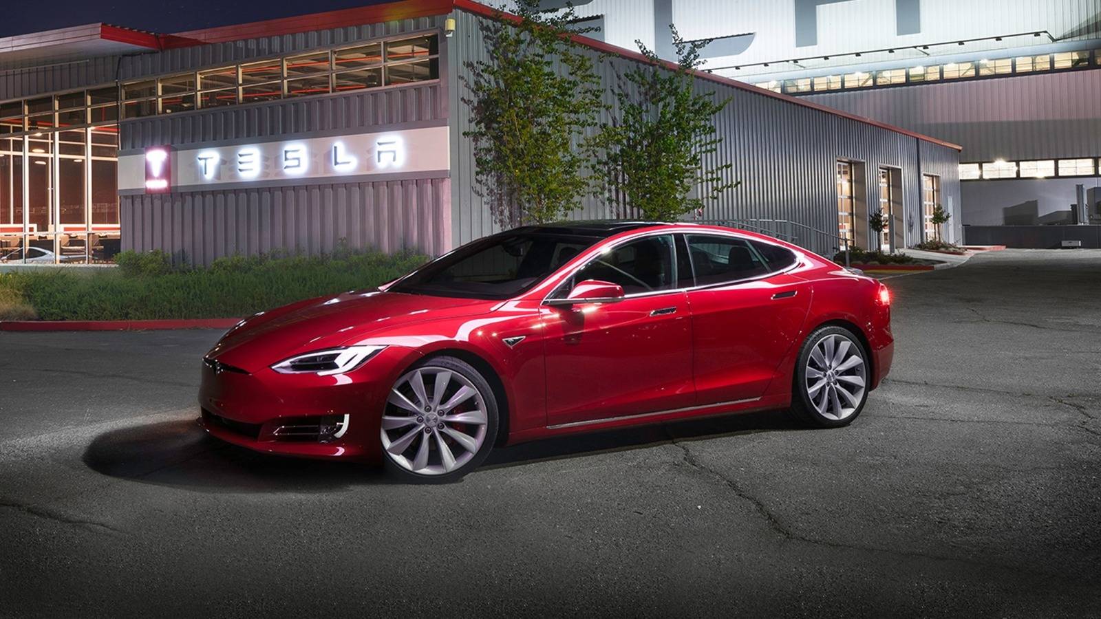 Red Tesla Model X Wallpapers