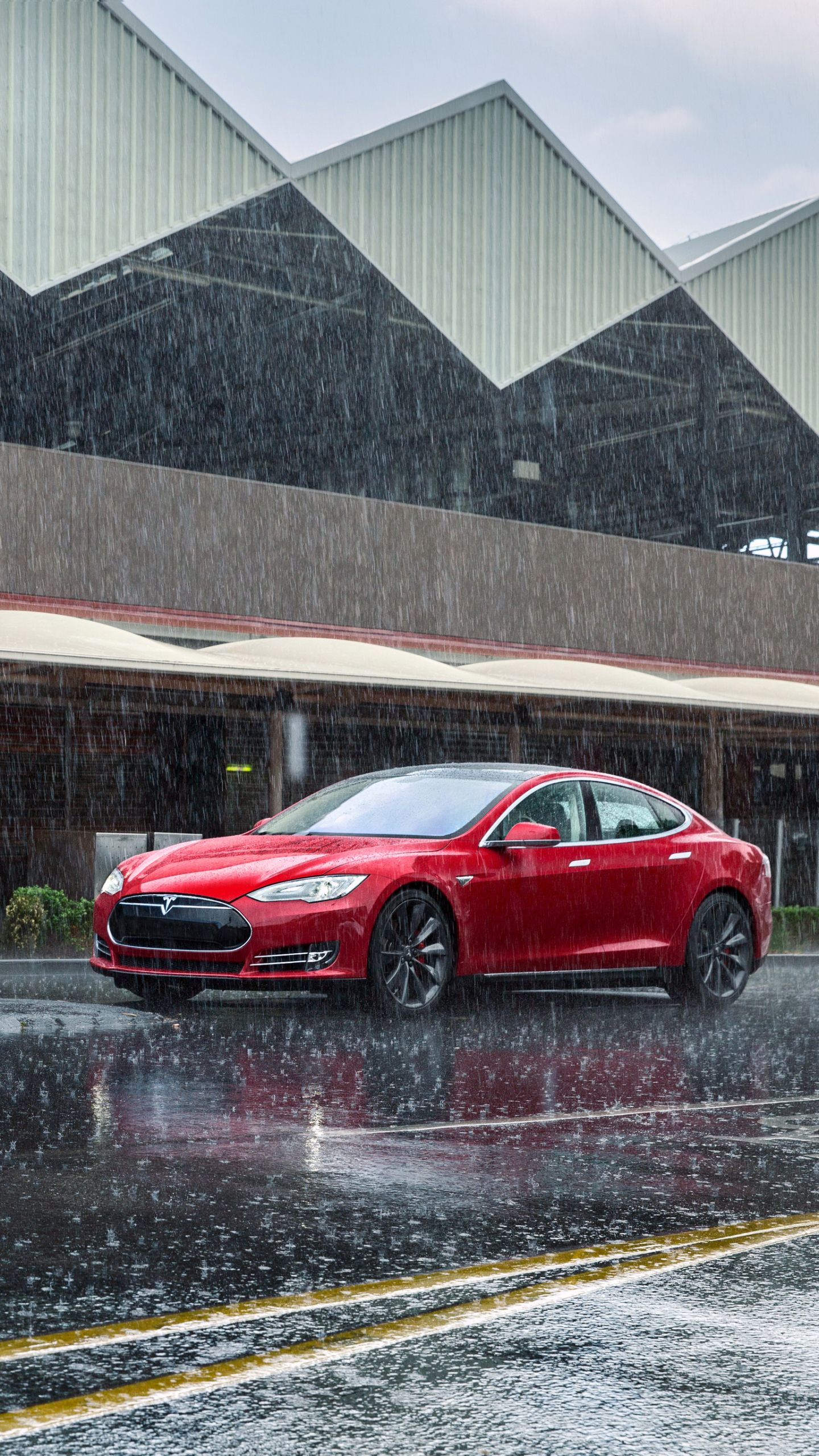 Red Tesla Model X Wallpapers