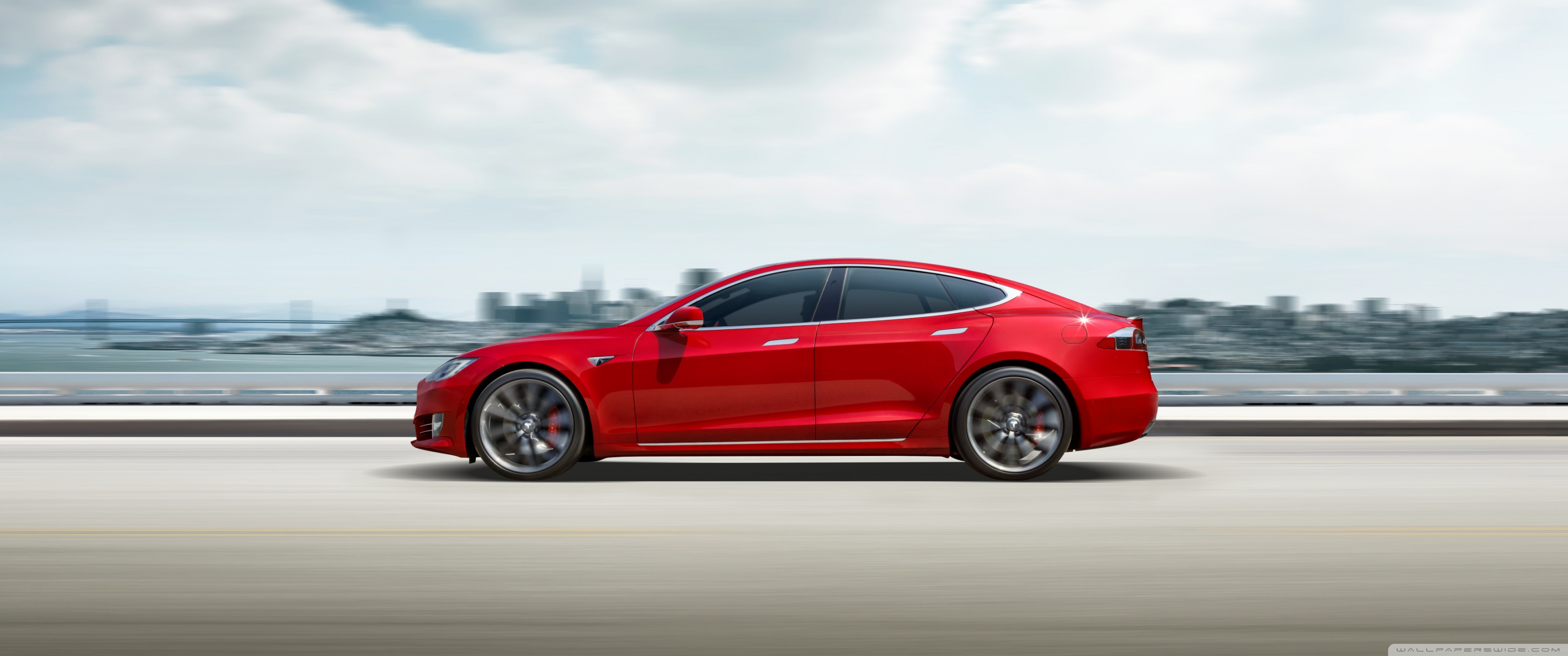 Red Tesla Model X Wallpapers