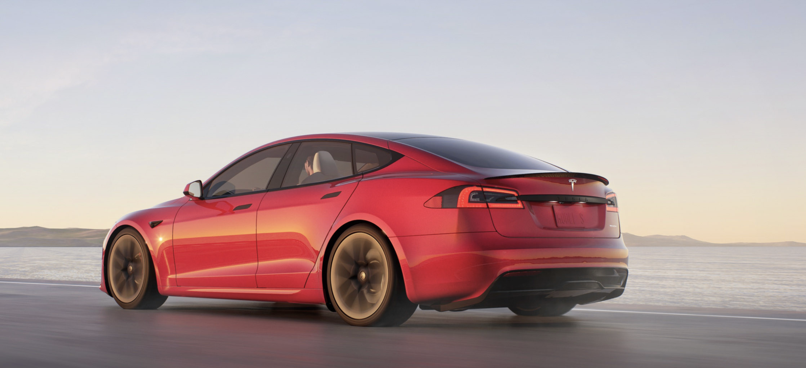 Red Tesla Model X Wallpapers