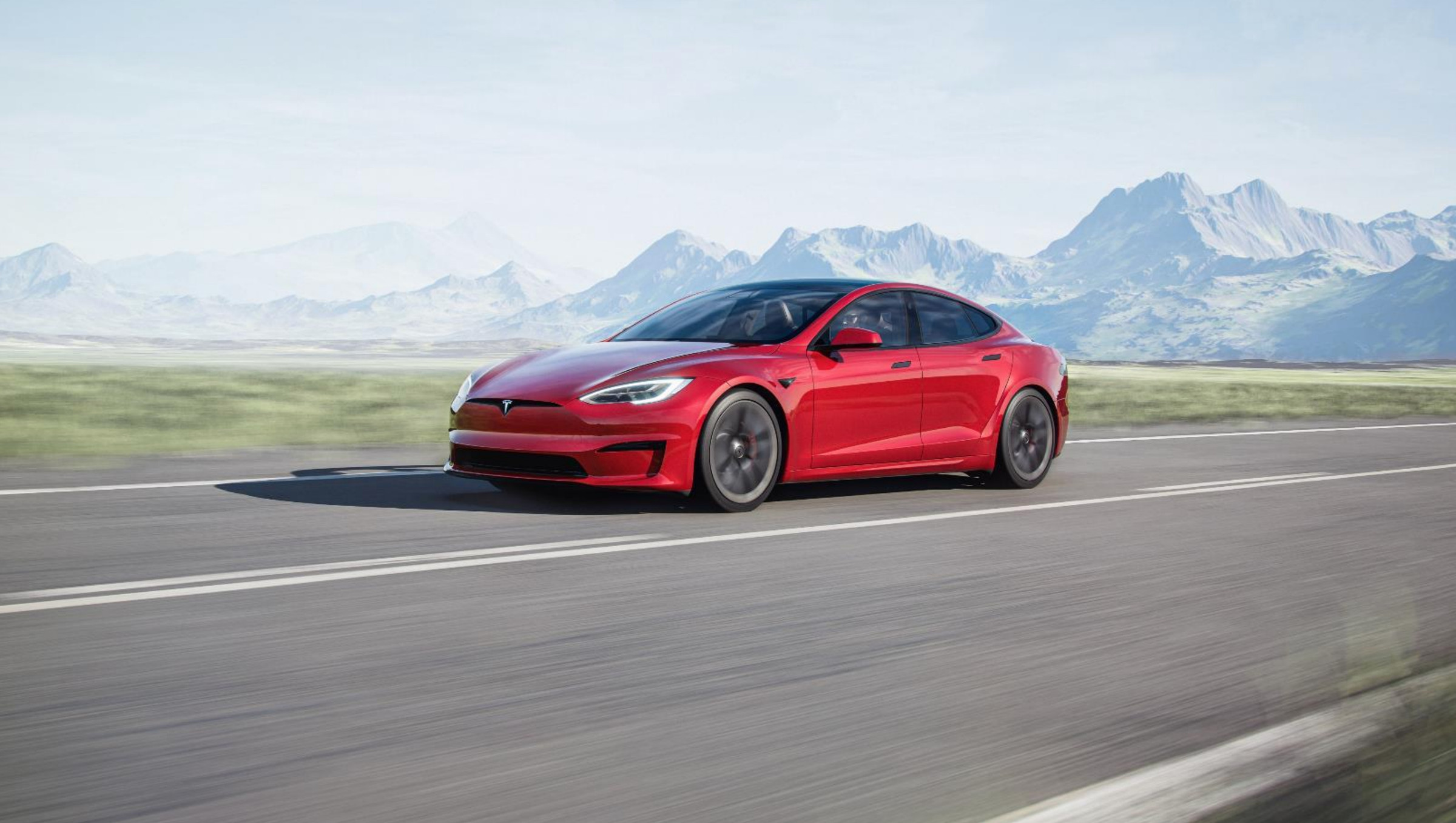 Red Tesla Model X Wallpapers