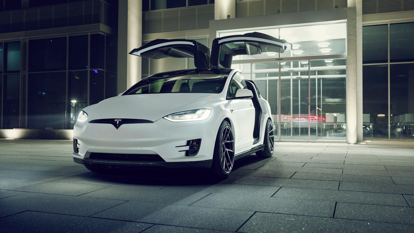 Red Tesla Model X Wallpapers