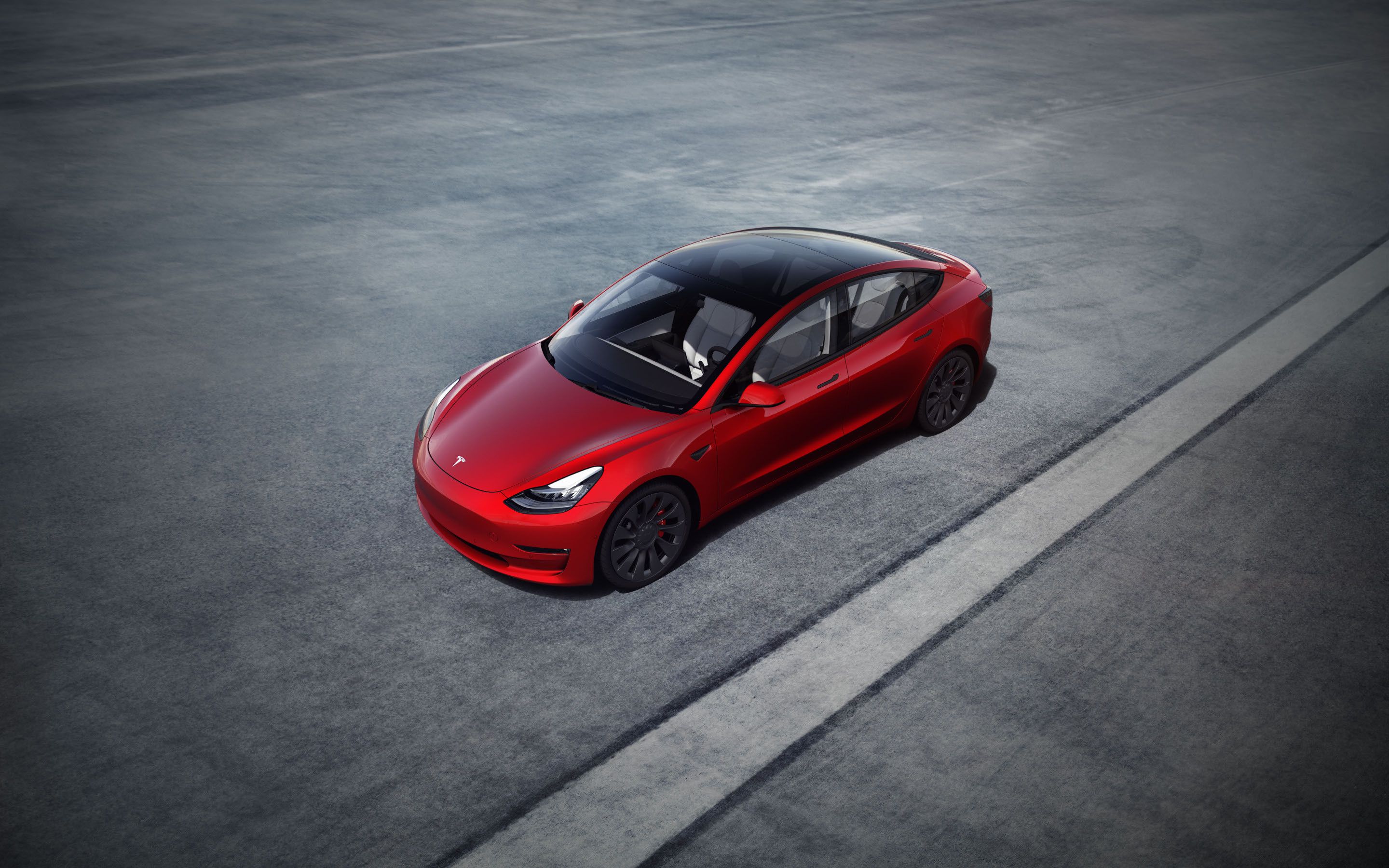 Red Tesla Model X Wallpapers