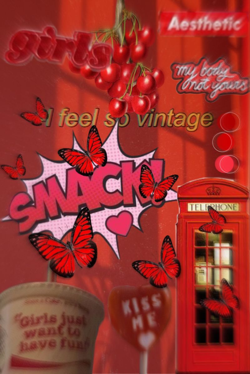 Red Vintage Aesthetic Wallpapers