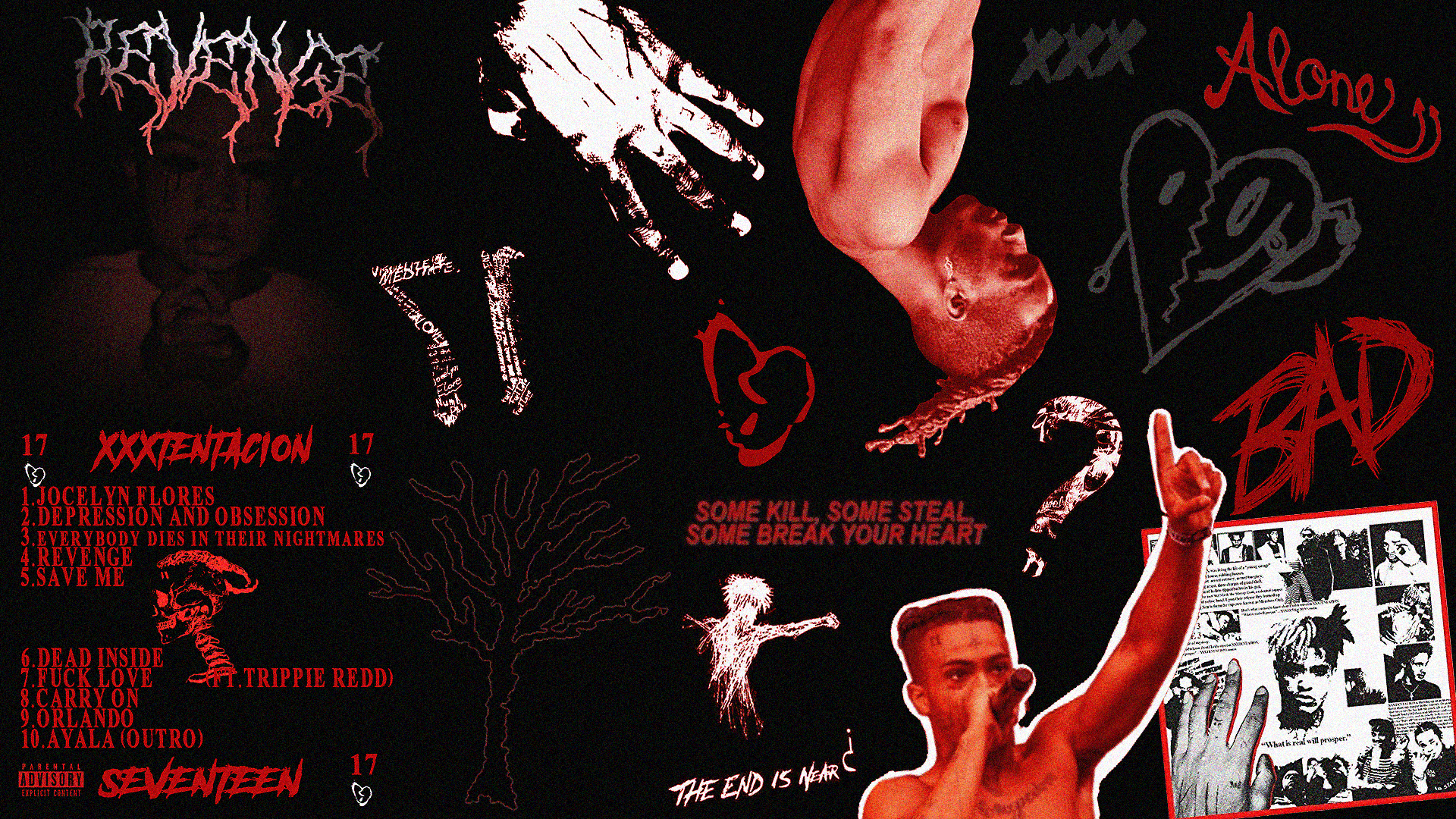 Red Xxxtentacion Revenge Wallpapers