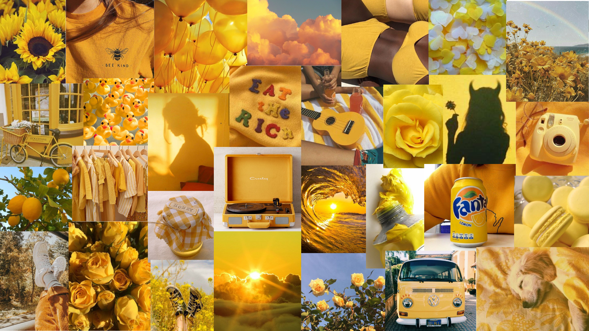 Yellow Aesthetic Desktop Wallpapers