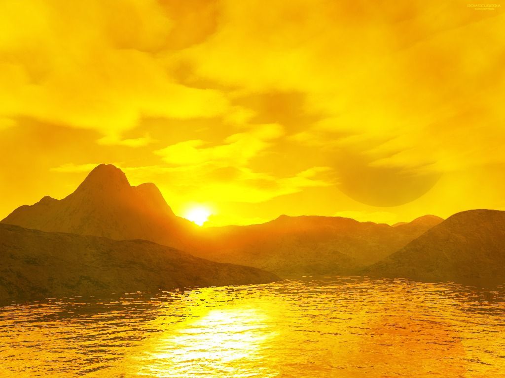 Yellow Aesthetic Sunset Wallpapers