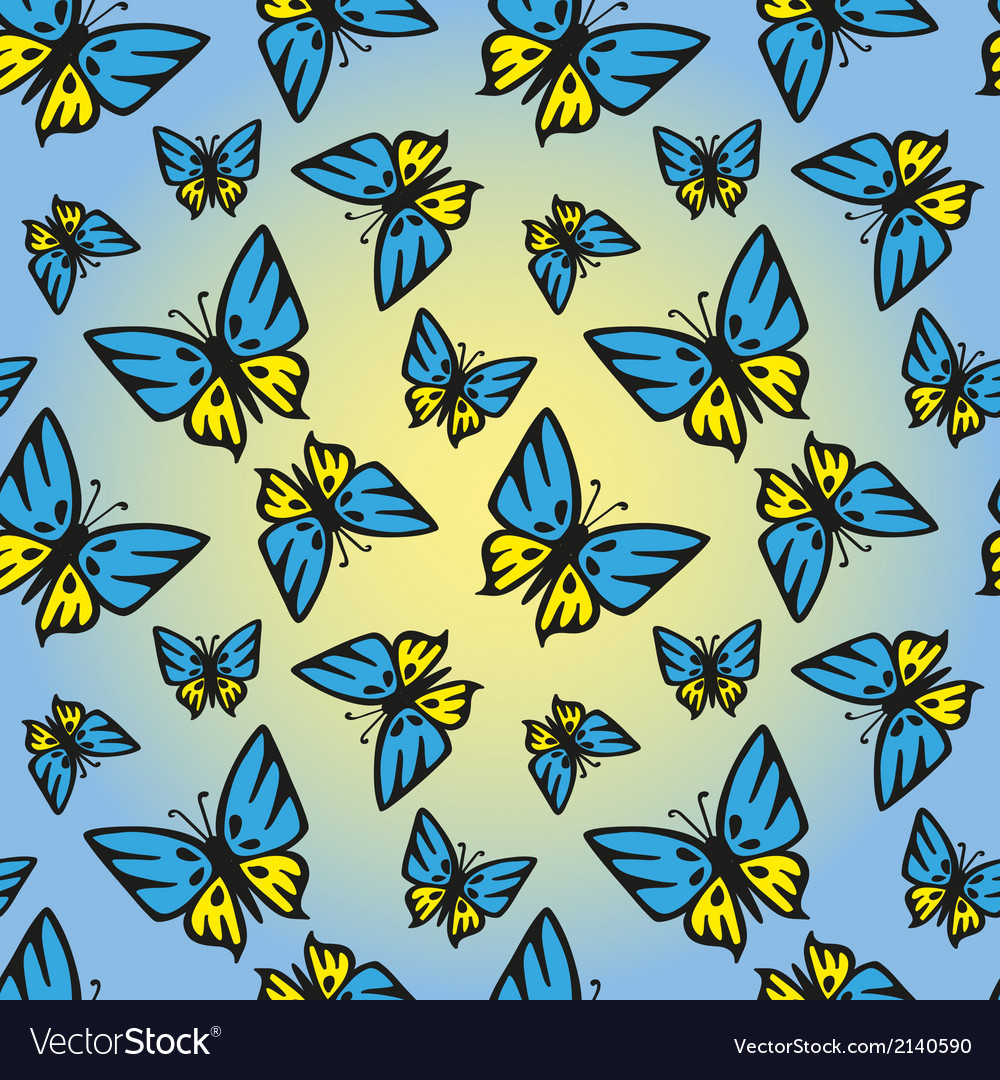 Yellow And Blue Butterfly Wallpapers