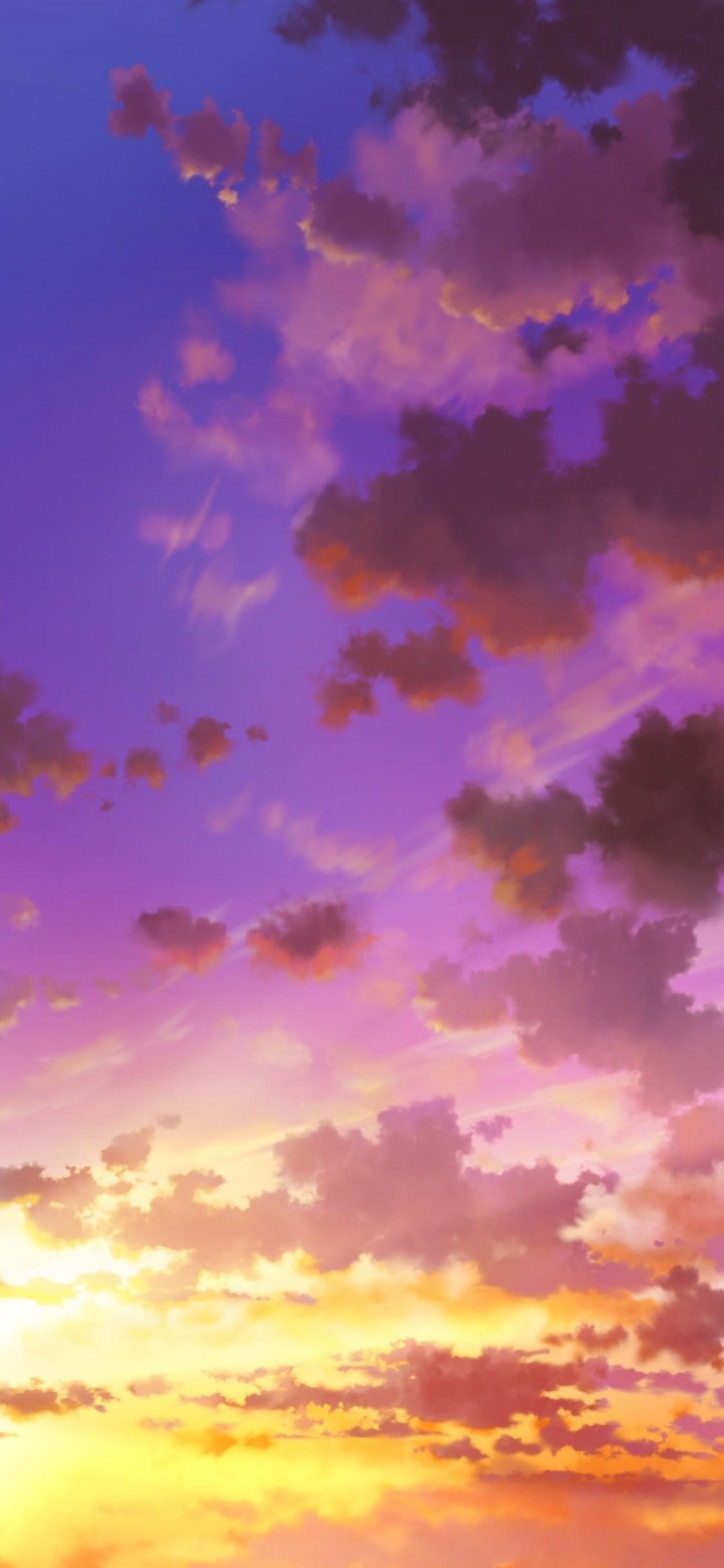 Yellow And Purple Sunset Wallpapers