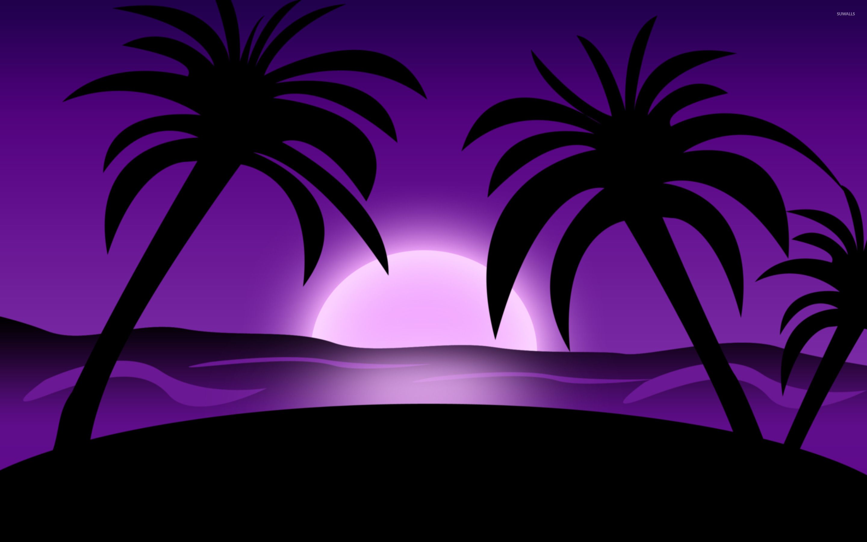 Yellow And Purple Sunset Wallpapers
