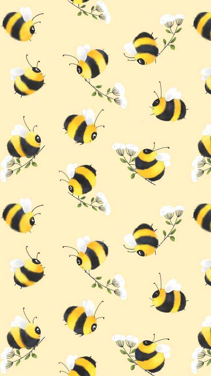 Yellow Bee Aesthetic Wallpapers