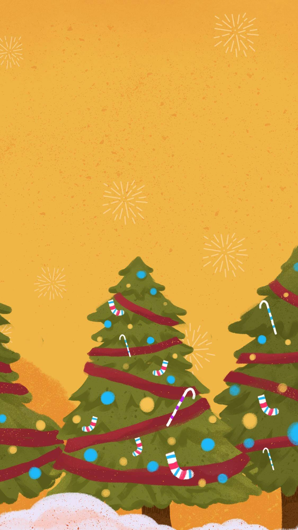 Yellow Christmas Wallpapers