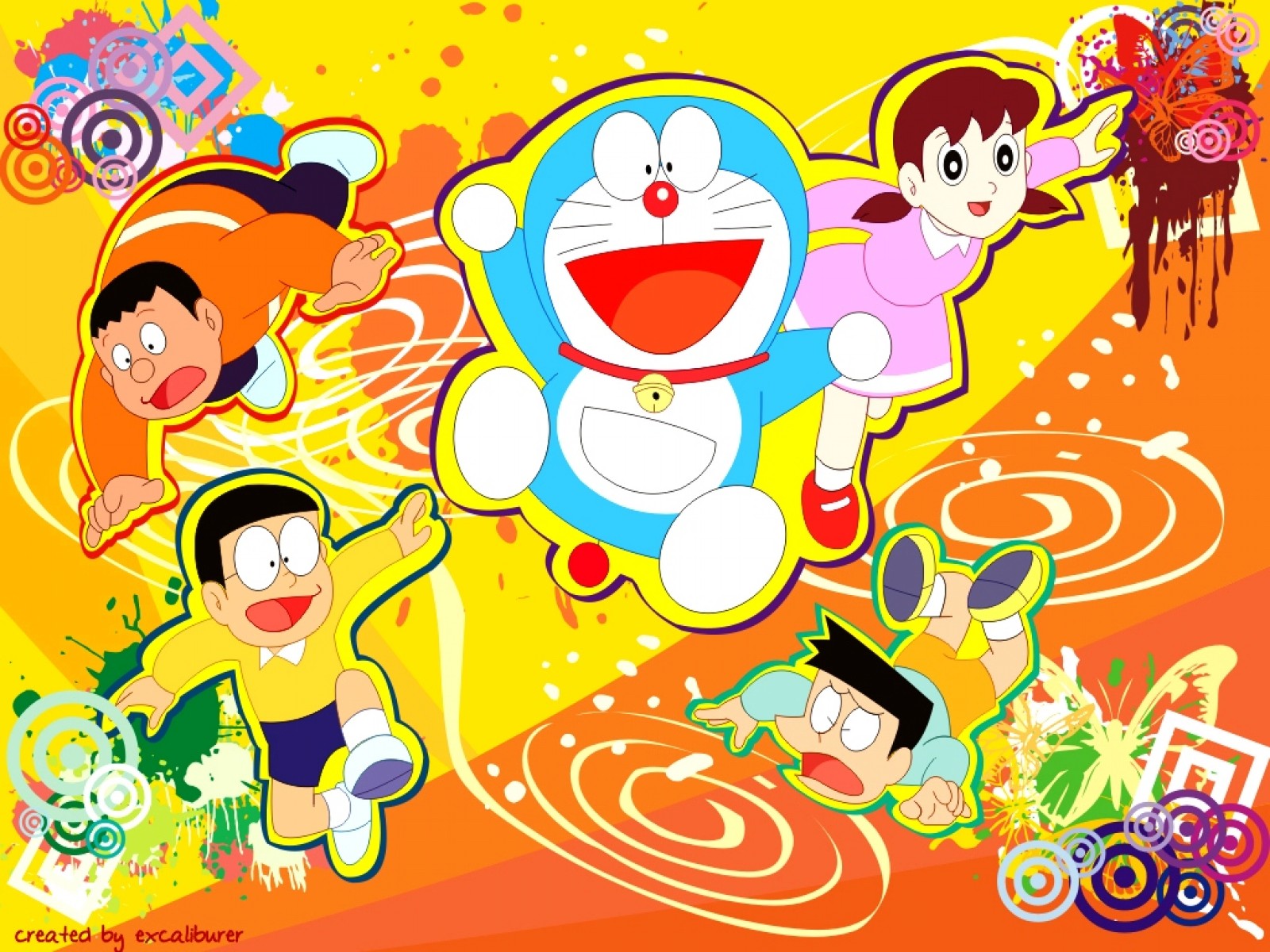 Yellow Doraemon Wallpapers