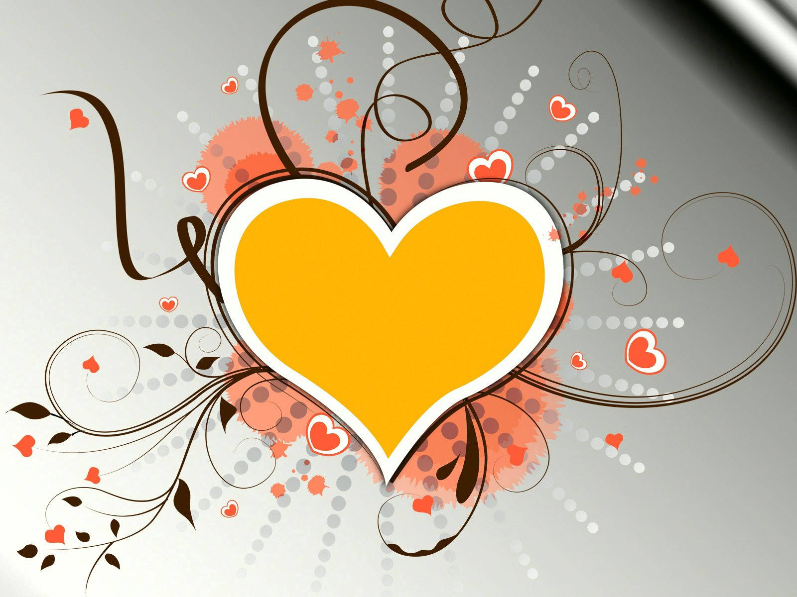 Yellow Hearts Wallpapers