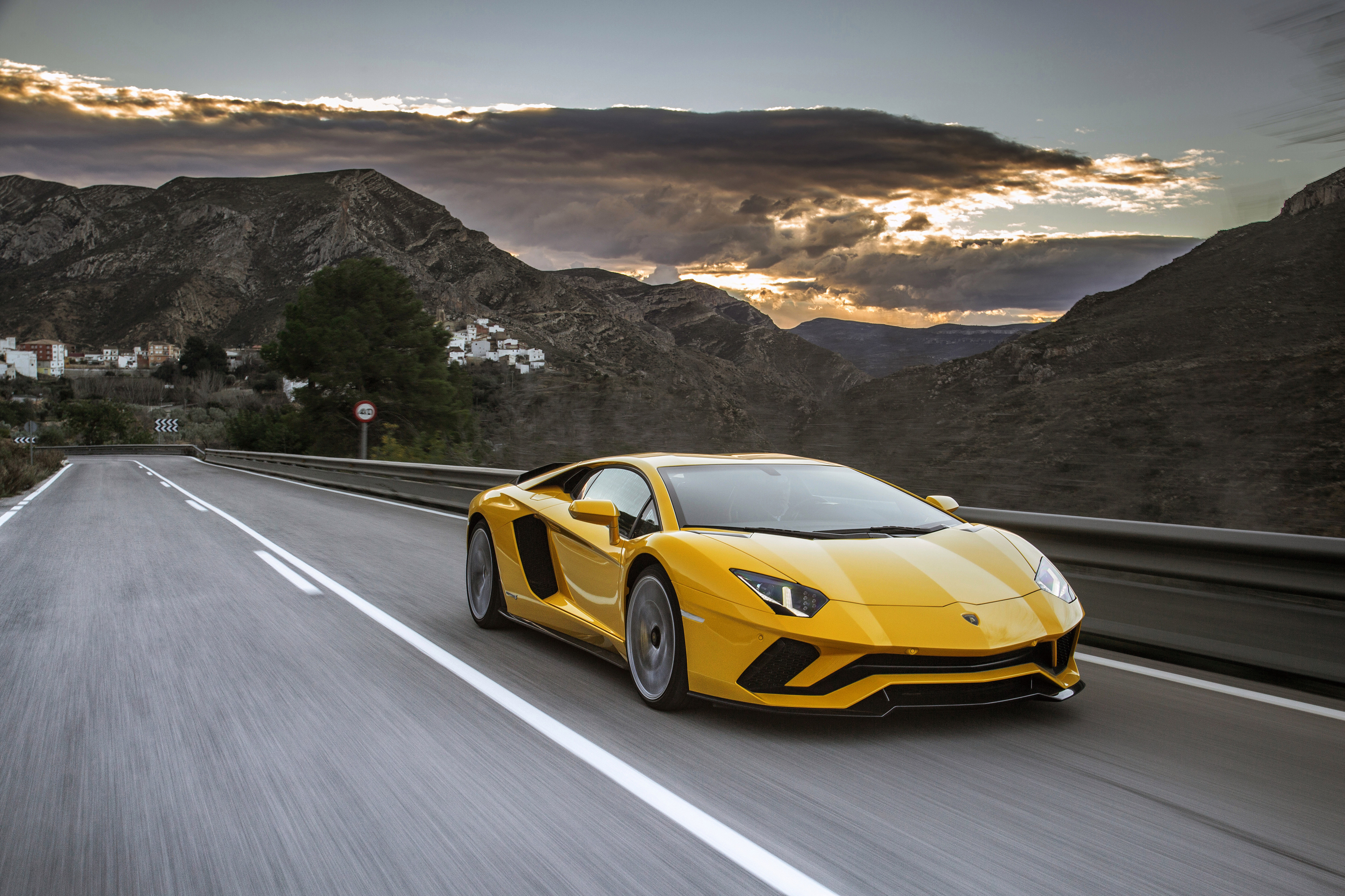 Yellow Lamborghini Aventador Wallpapers