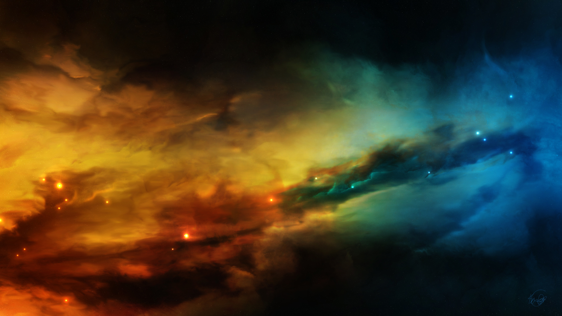 Yellow Space Wallpapers
