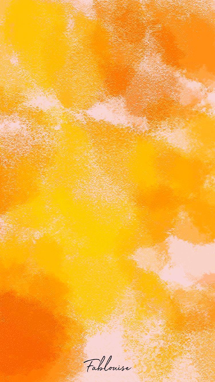 Yellow Watercolor Laptop Wallpapers