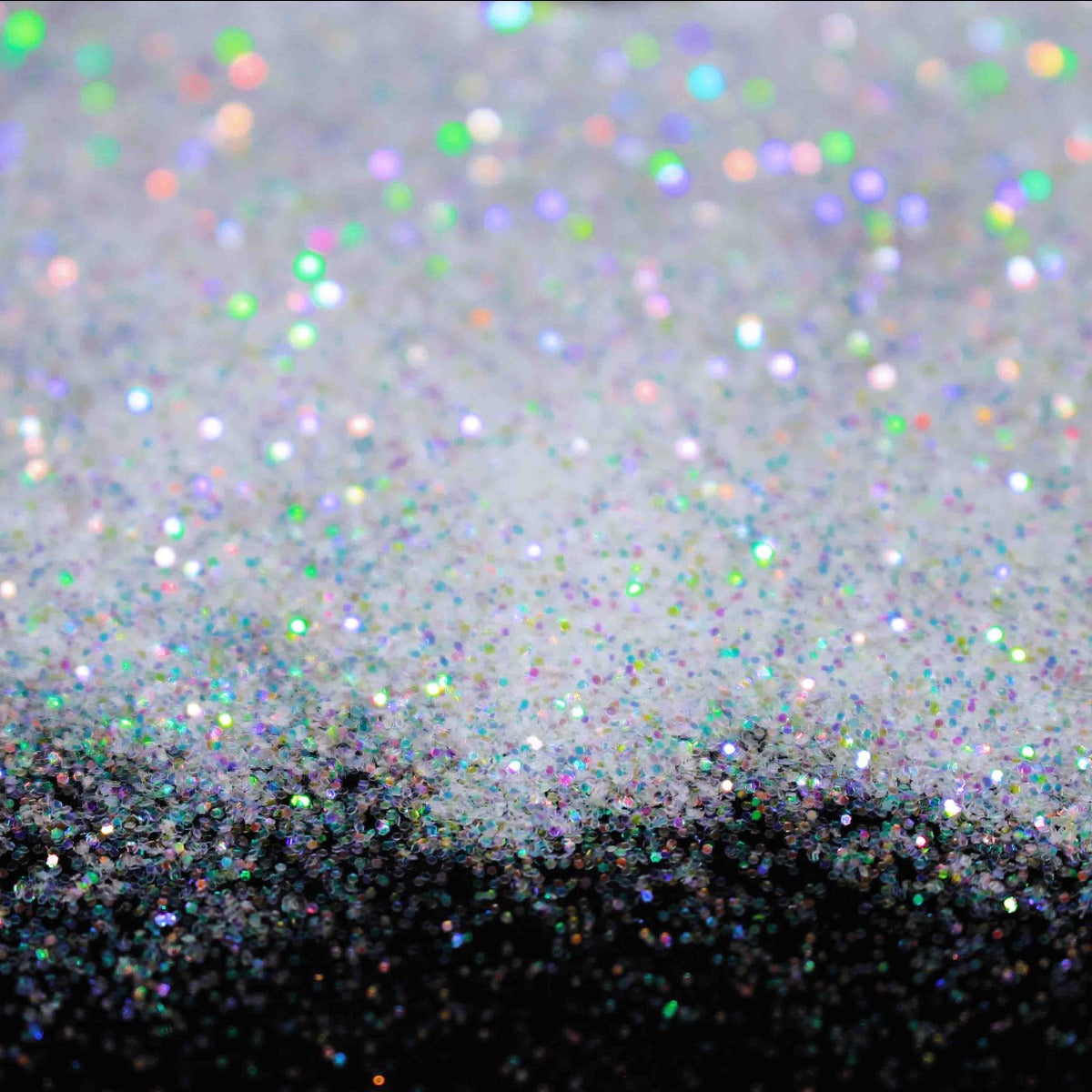 White Iridescent Glitter Background