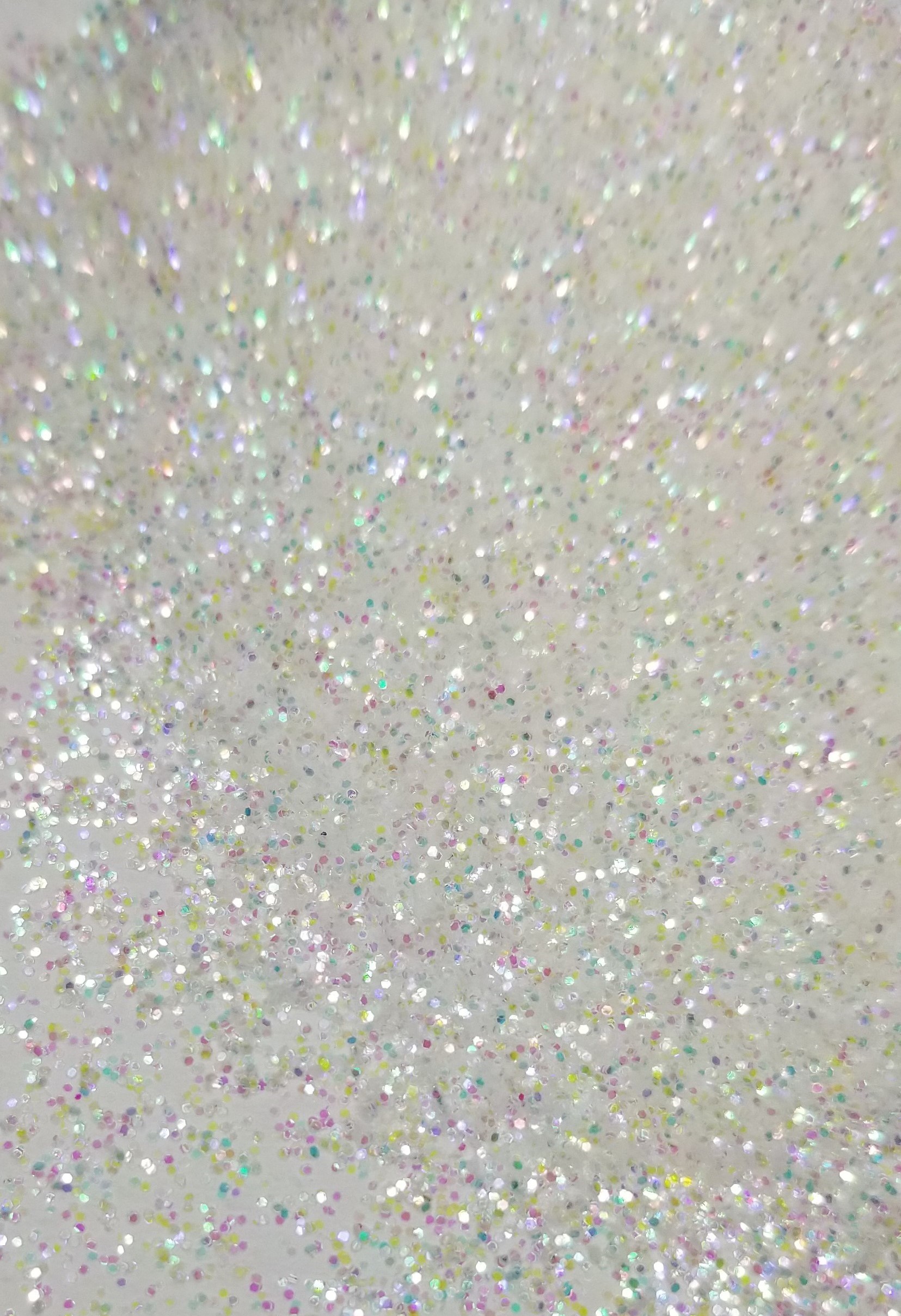 White Iridescent Glitter Background