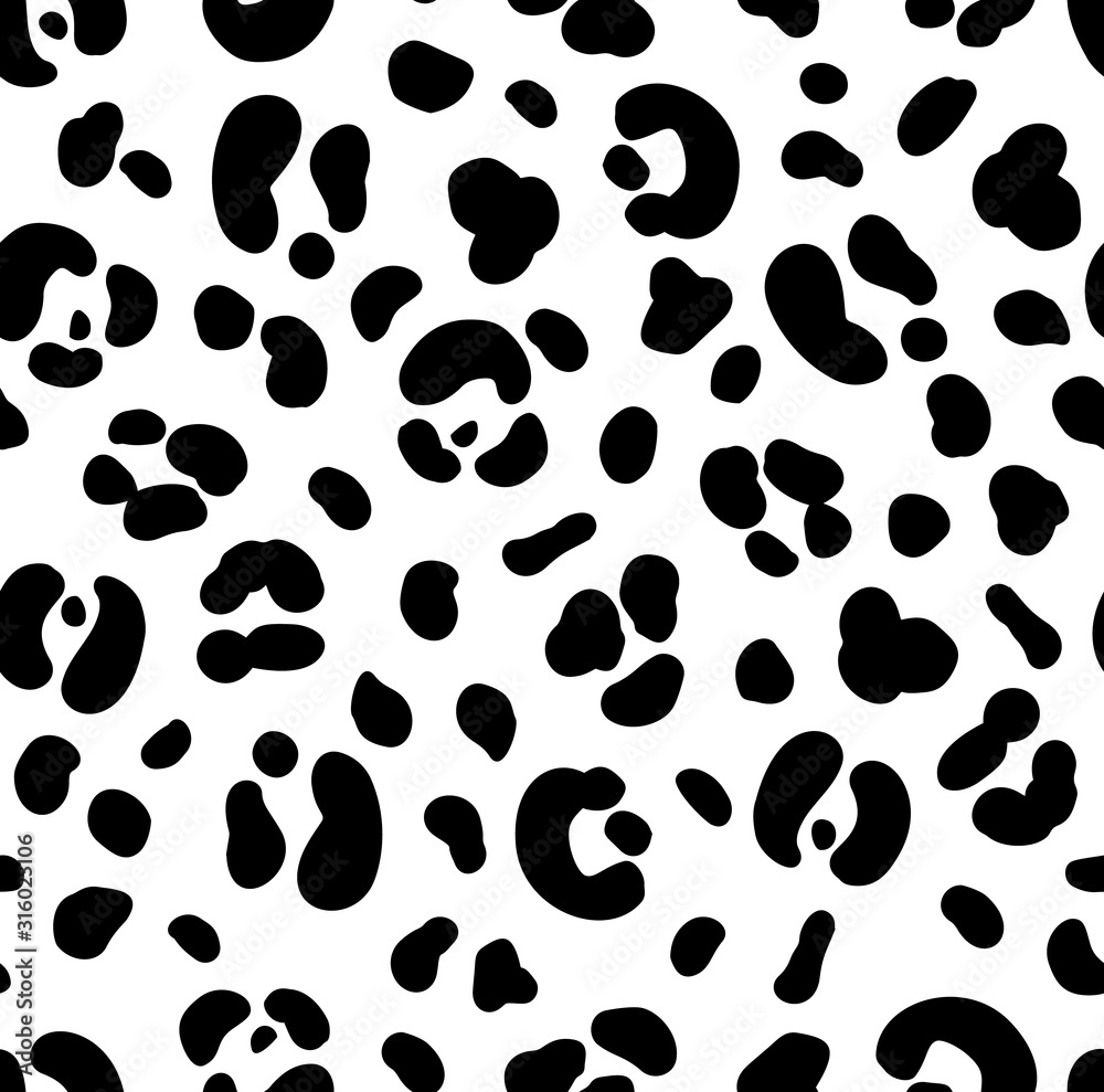 White Leopard Background