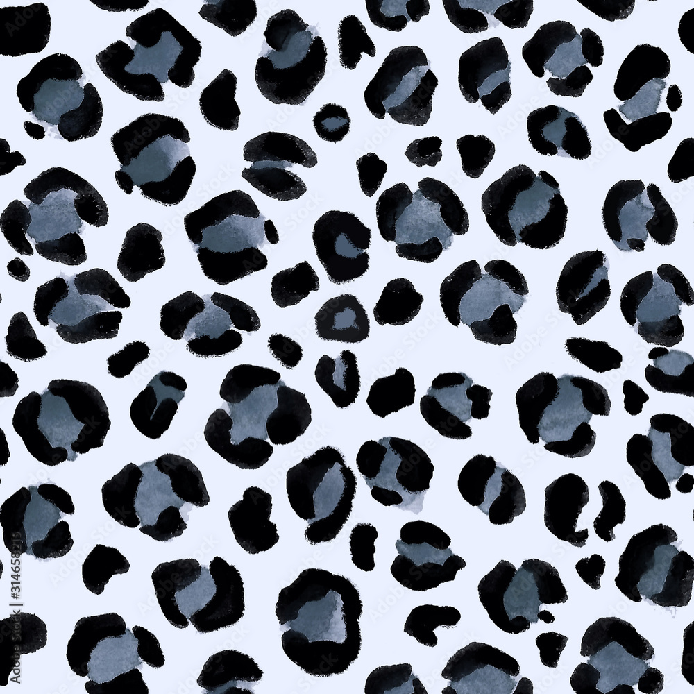 White Leopard Background