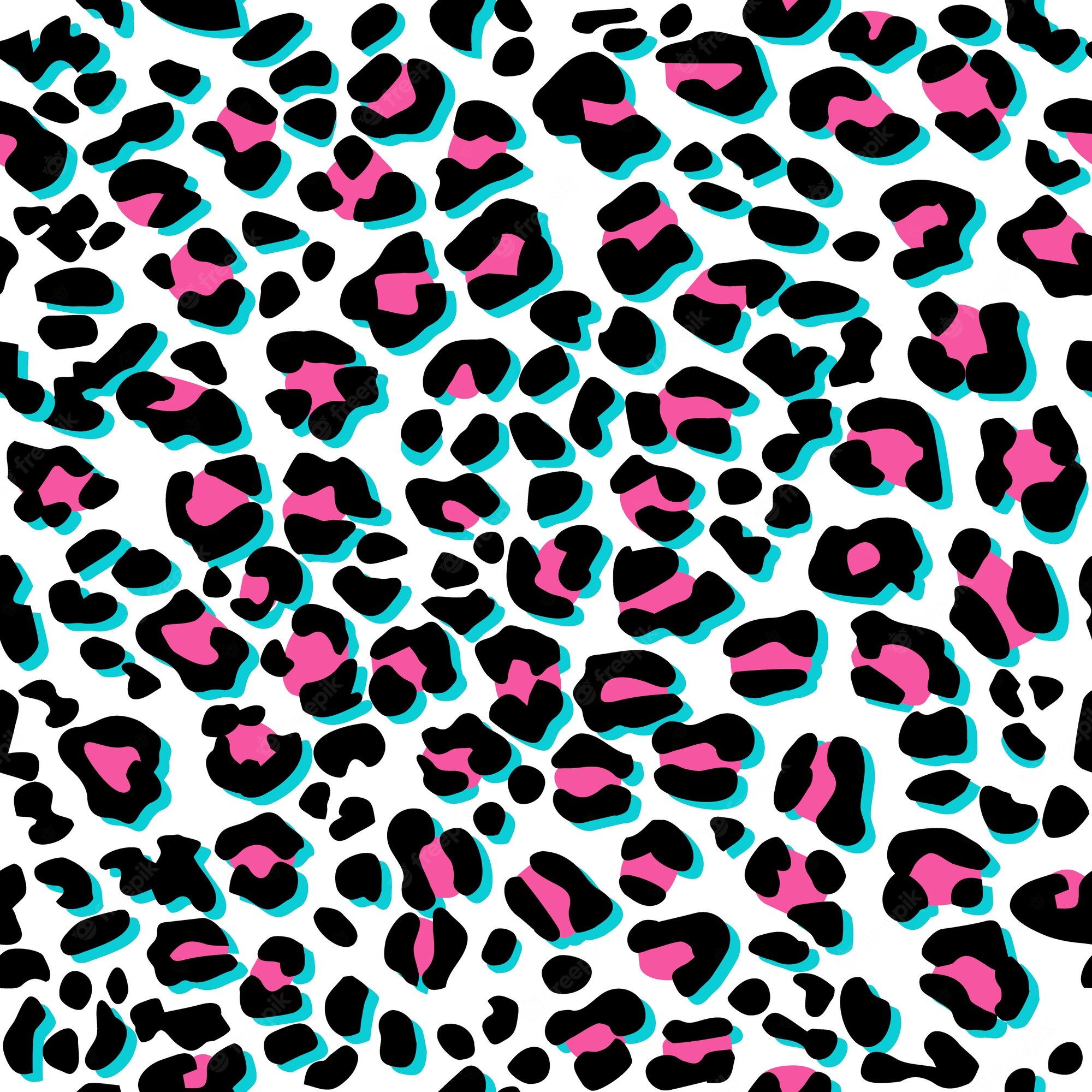 White Leopard Background