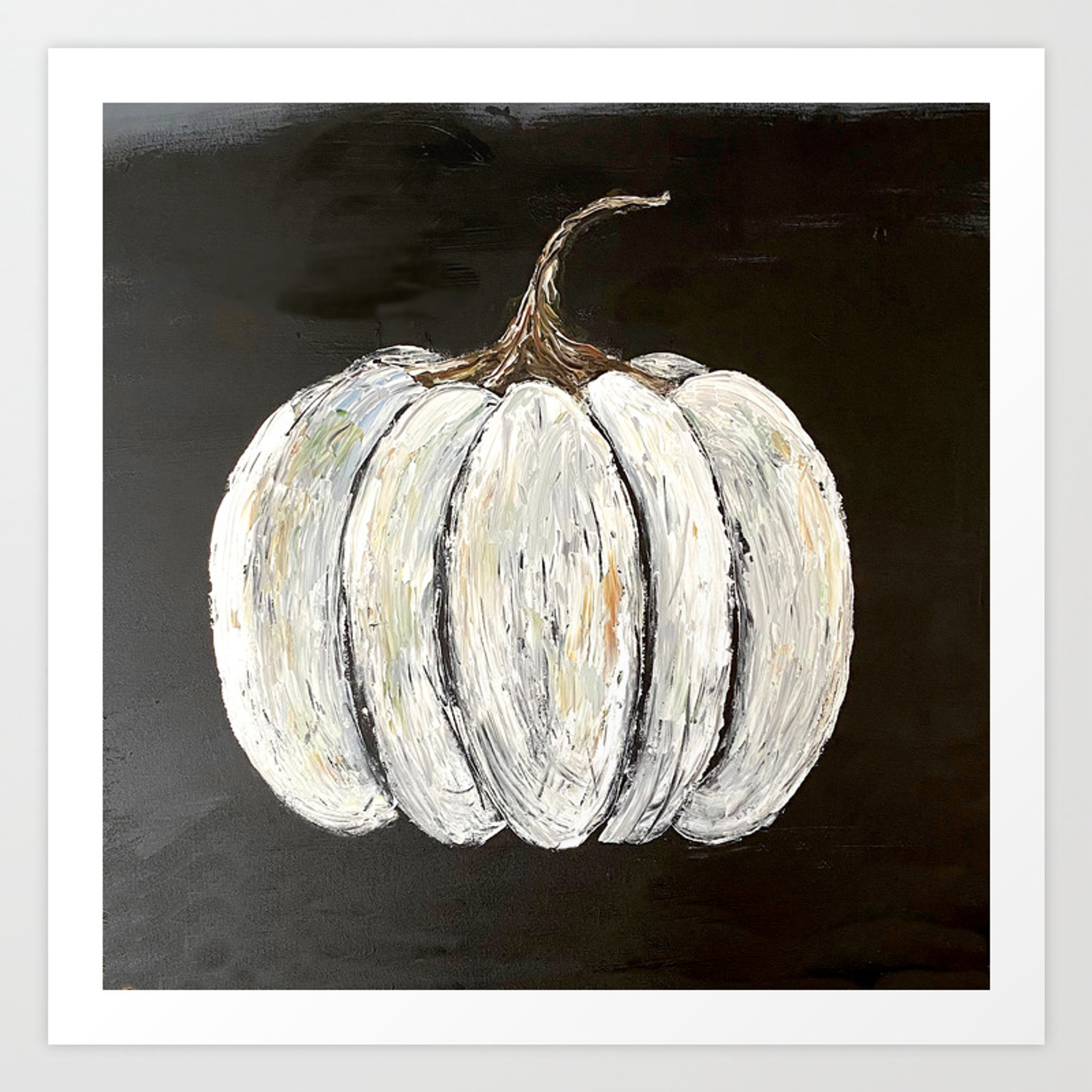 White Pumpkin Background