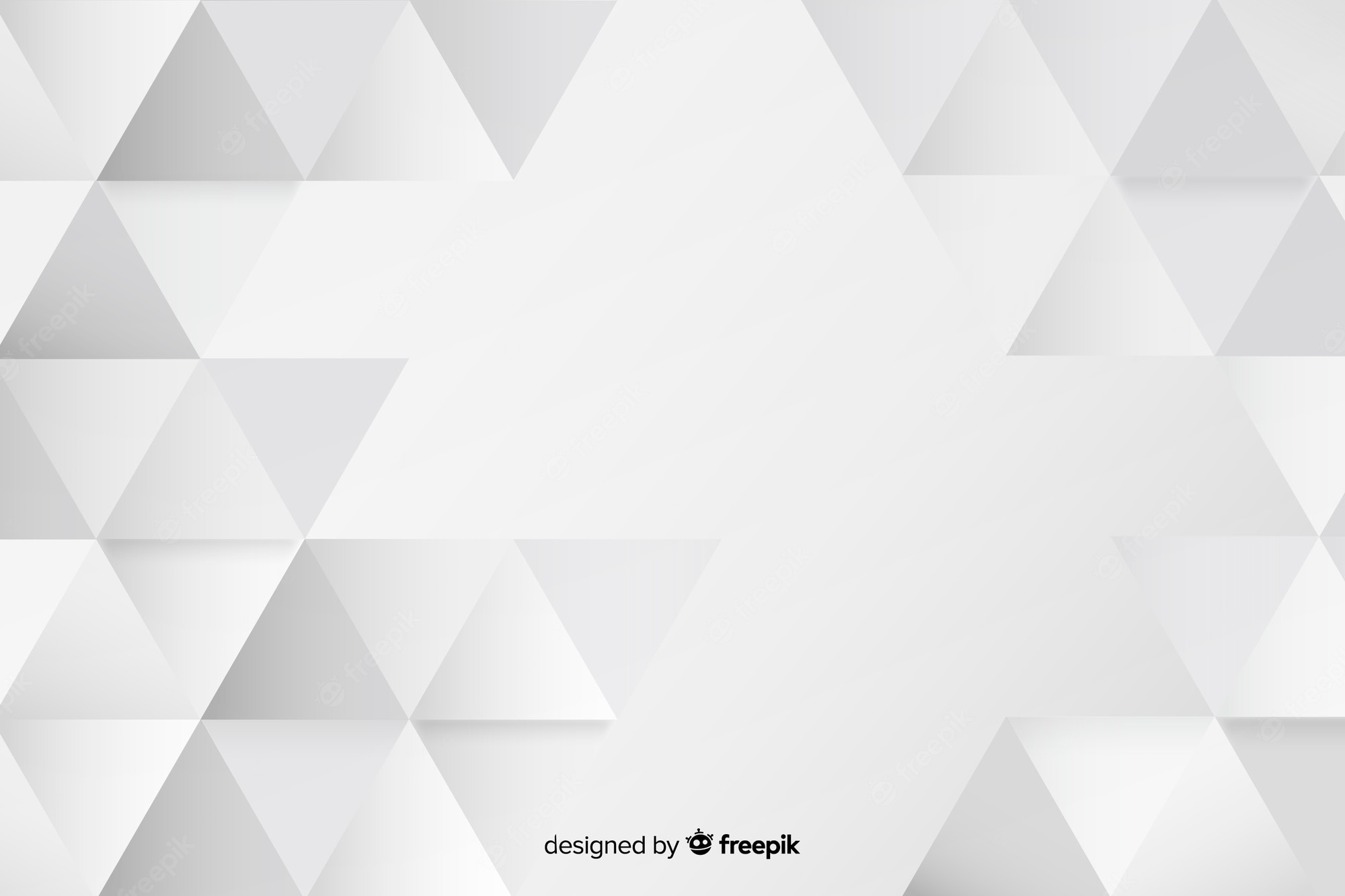 White Triangle Background