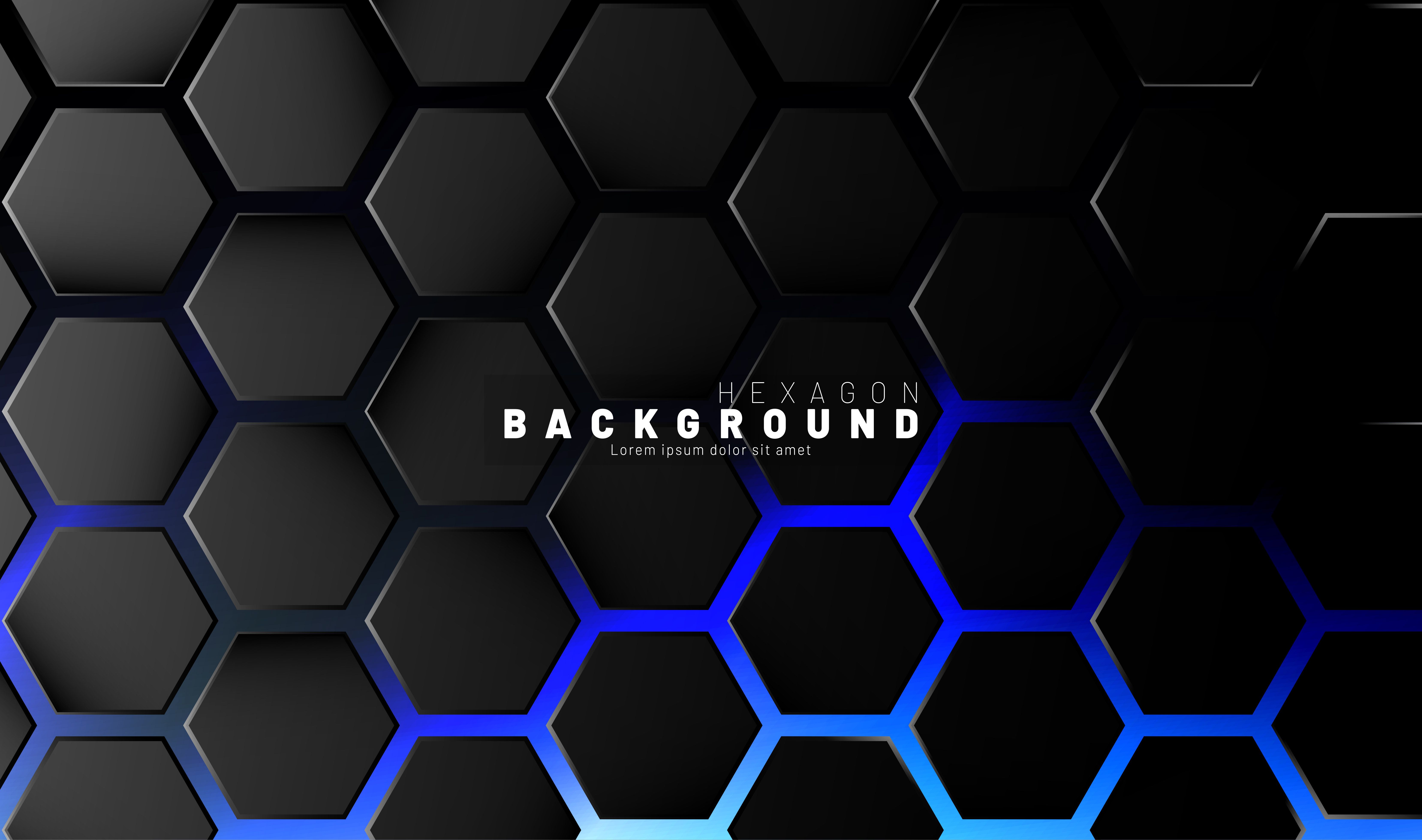 Futuristic Dark Hexagon 10K Wallpapers