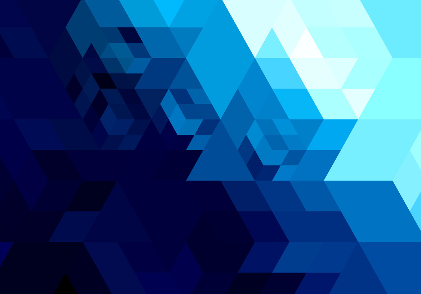 Blue Geometry Shapes 2021 Art Wallpapers