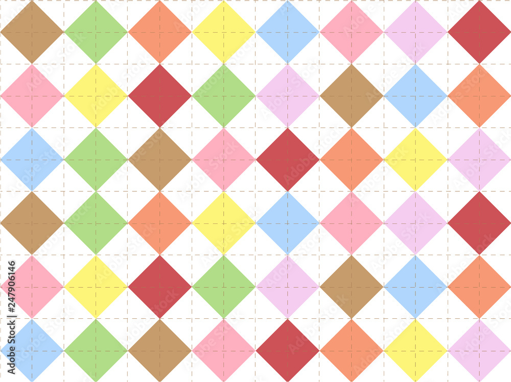 Square Colorful Pattern Wallpapers