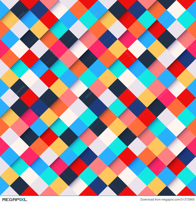 Square Colorful Pattern Wallpapers