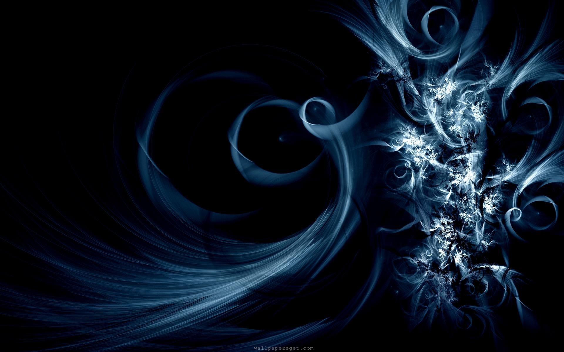 Blue Swirl Abstract Art Wallpapers