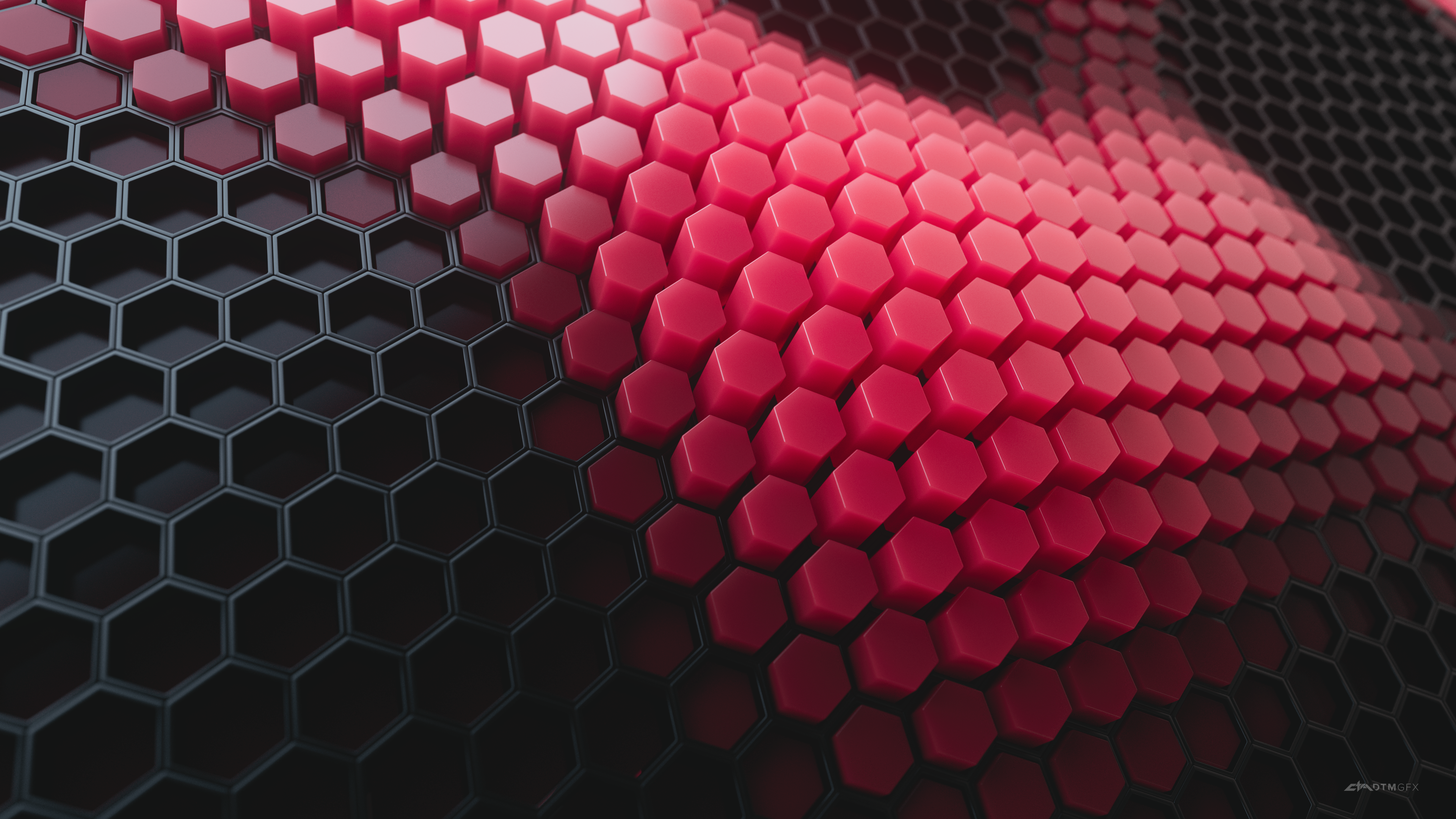 Hexagon 3D Pattern Wallpapers