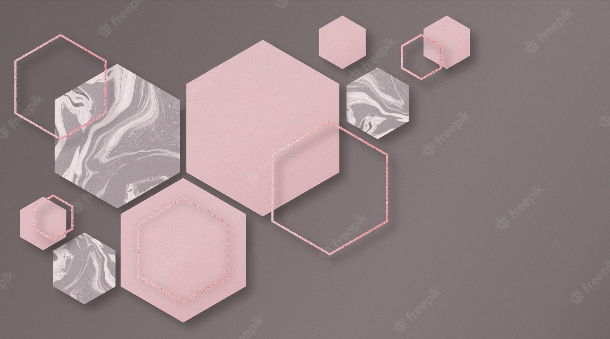 Hexagon 3D Pattern Wallpapers