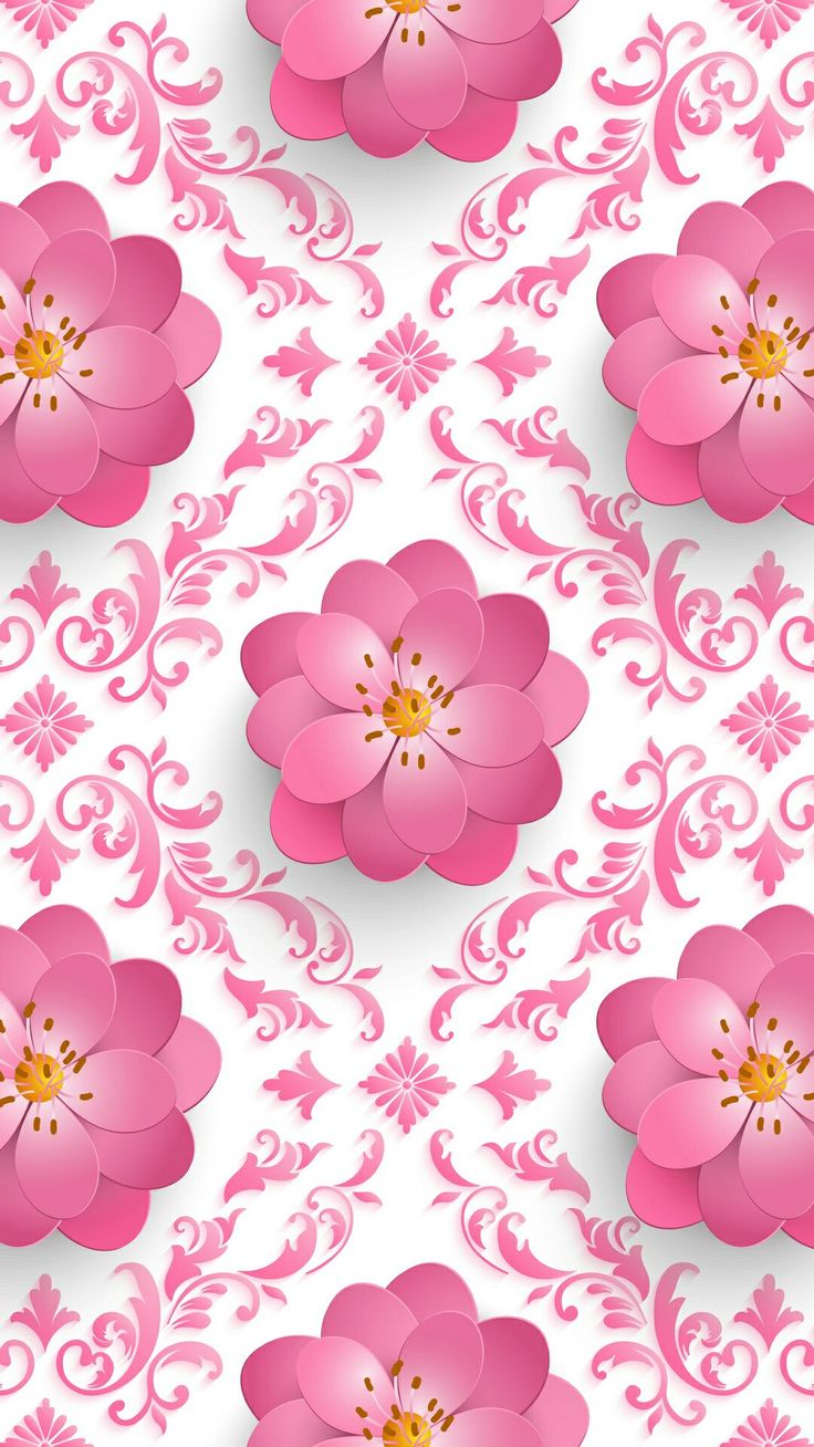 Flowers 3D Pattern Wallpapers