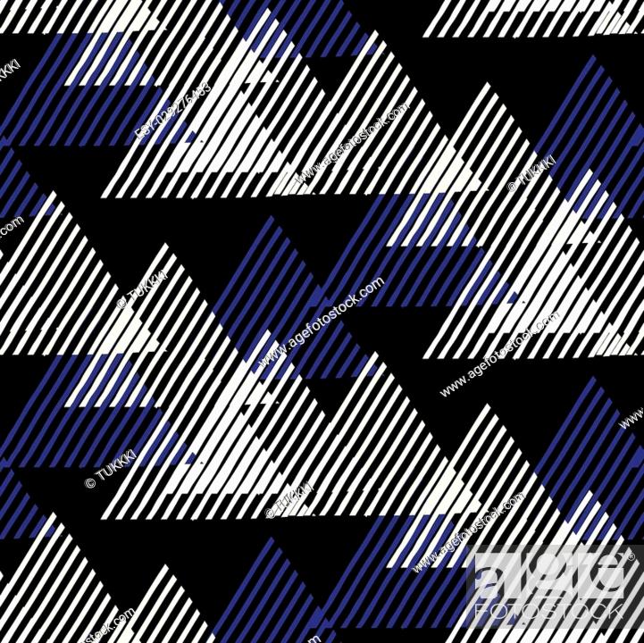 Geometry Blue Triangle Stripes Wallpapers