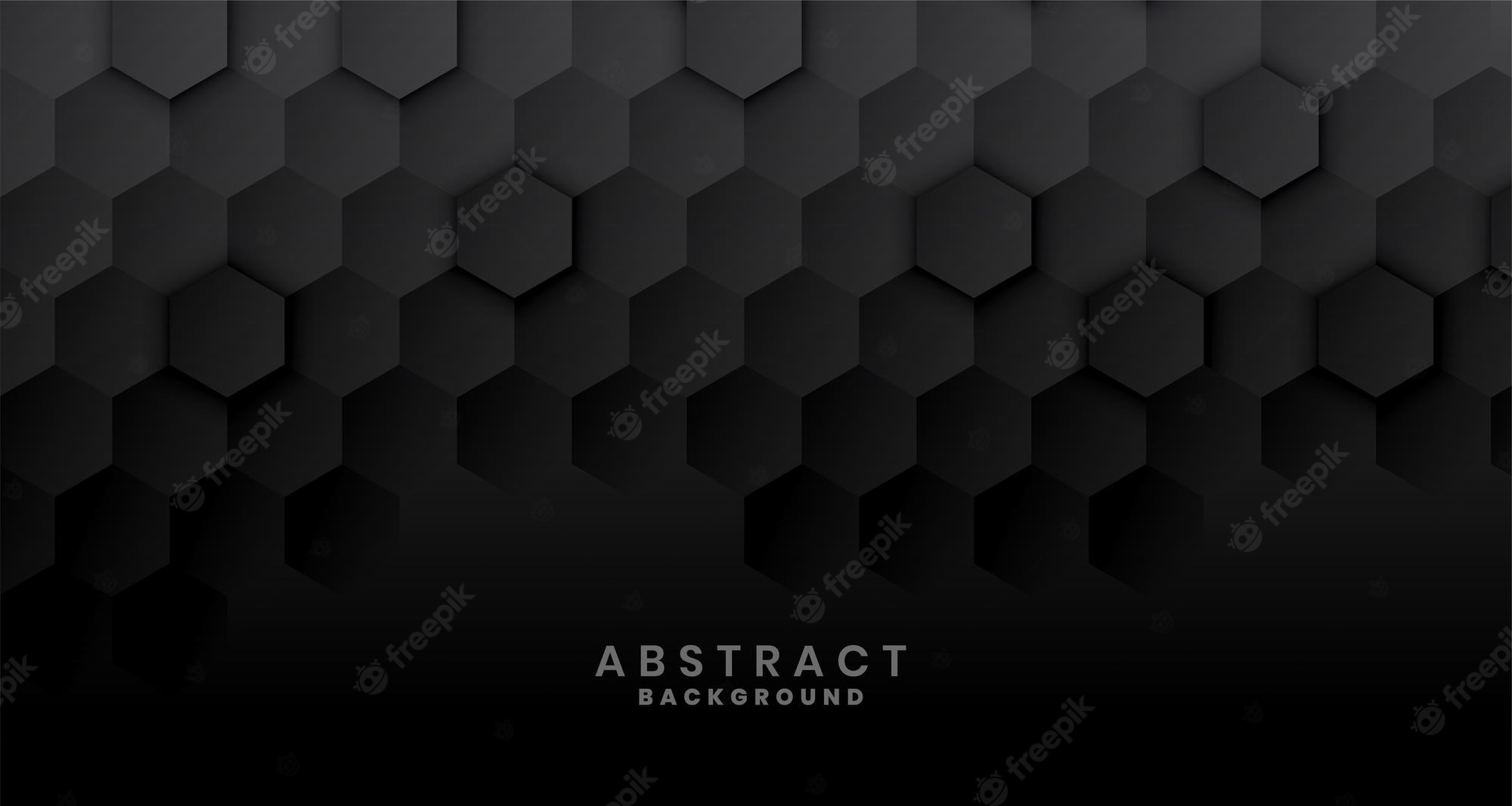 Hexagon Black Pattern Wallpapers