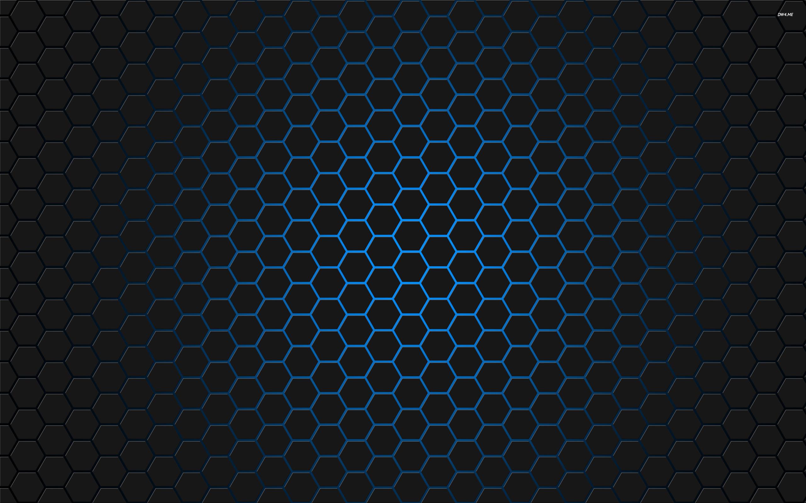 Hexagon Black Pattern Wallpapers